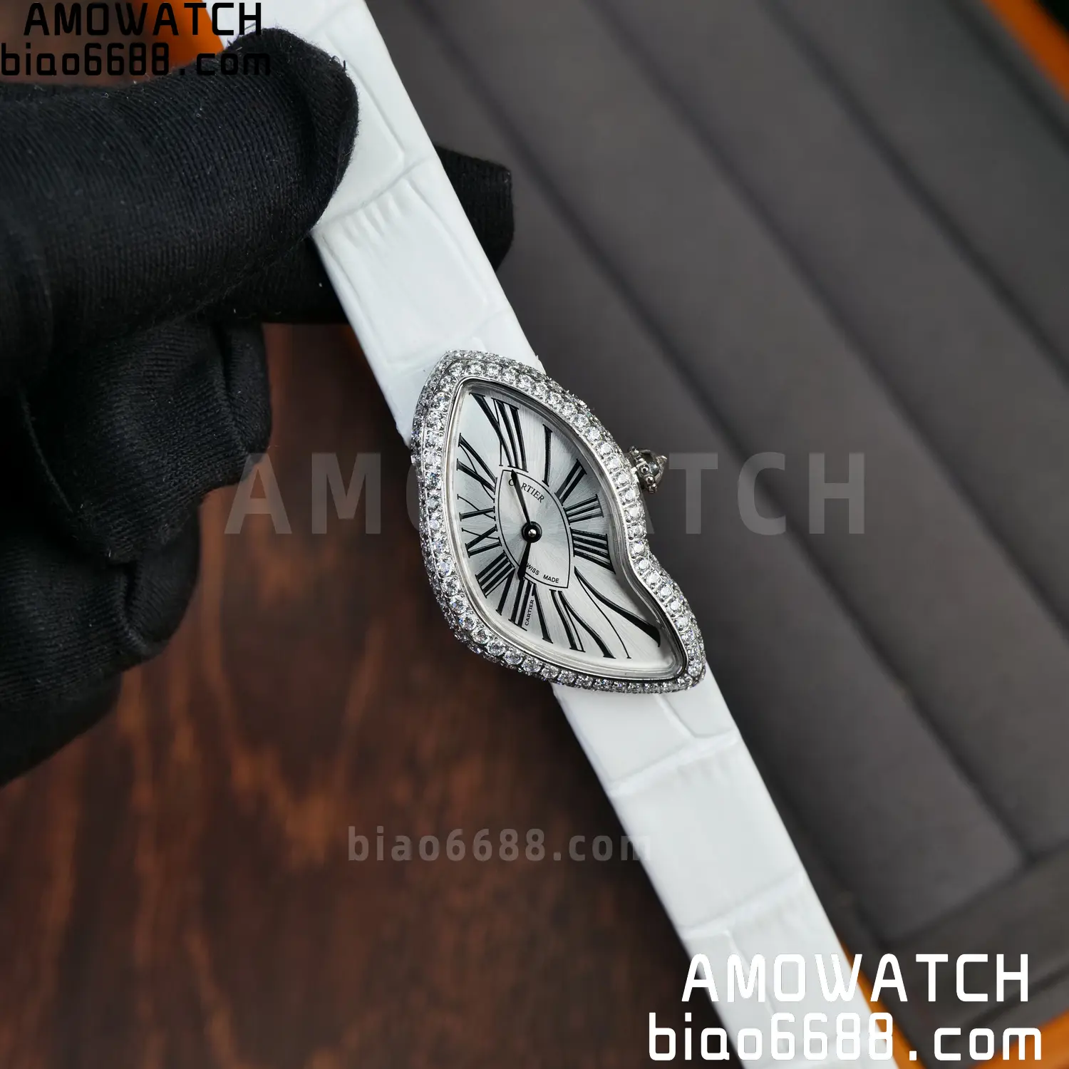 Cartier CRASH 23mm SS White dial Quartz White Strap 20 81f415c7f67e32c AMO Watch
