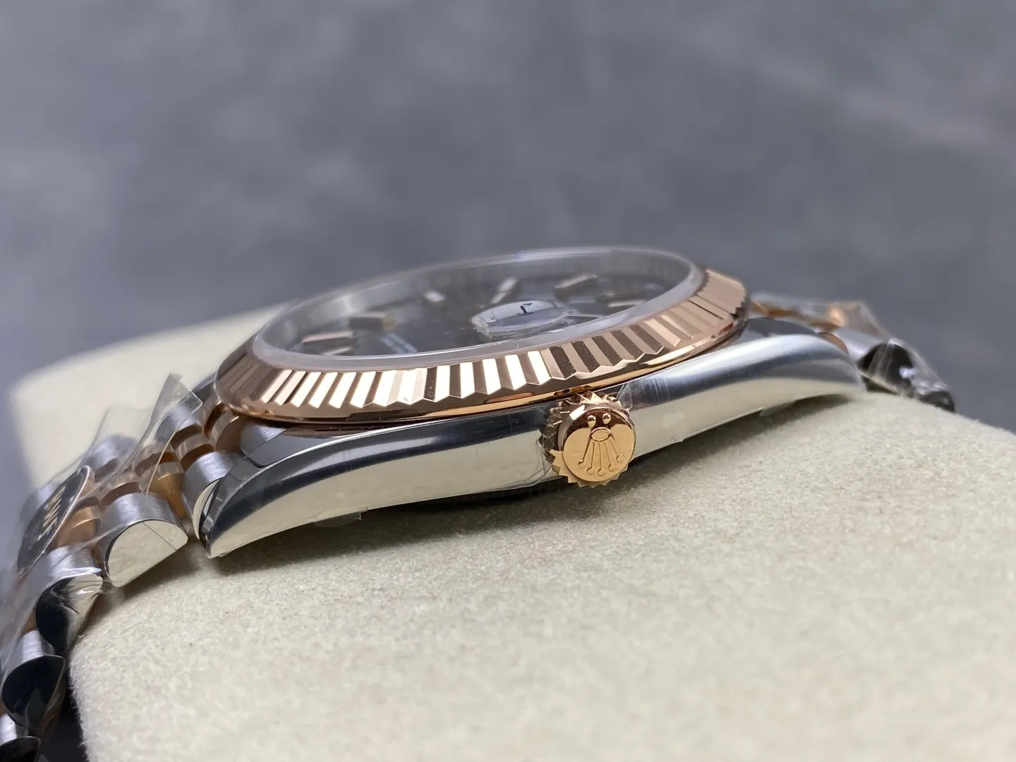 Rolex DateJust 41 126331 RWF 1:1 Best Edition Gray Textured Stick Dial on Jubilee Bracelet JH3235 (Free Sprung) 36 84a3ead655b20ac 阿默表行AmoWatch
