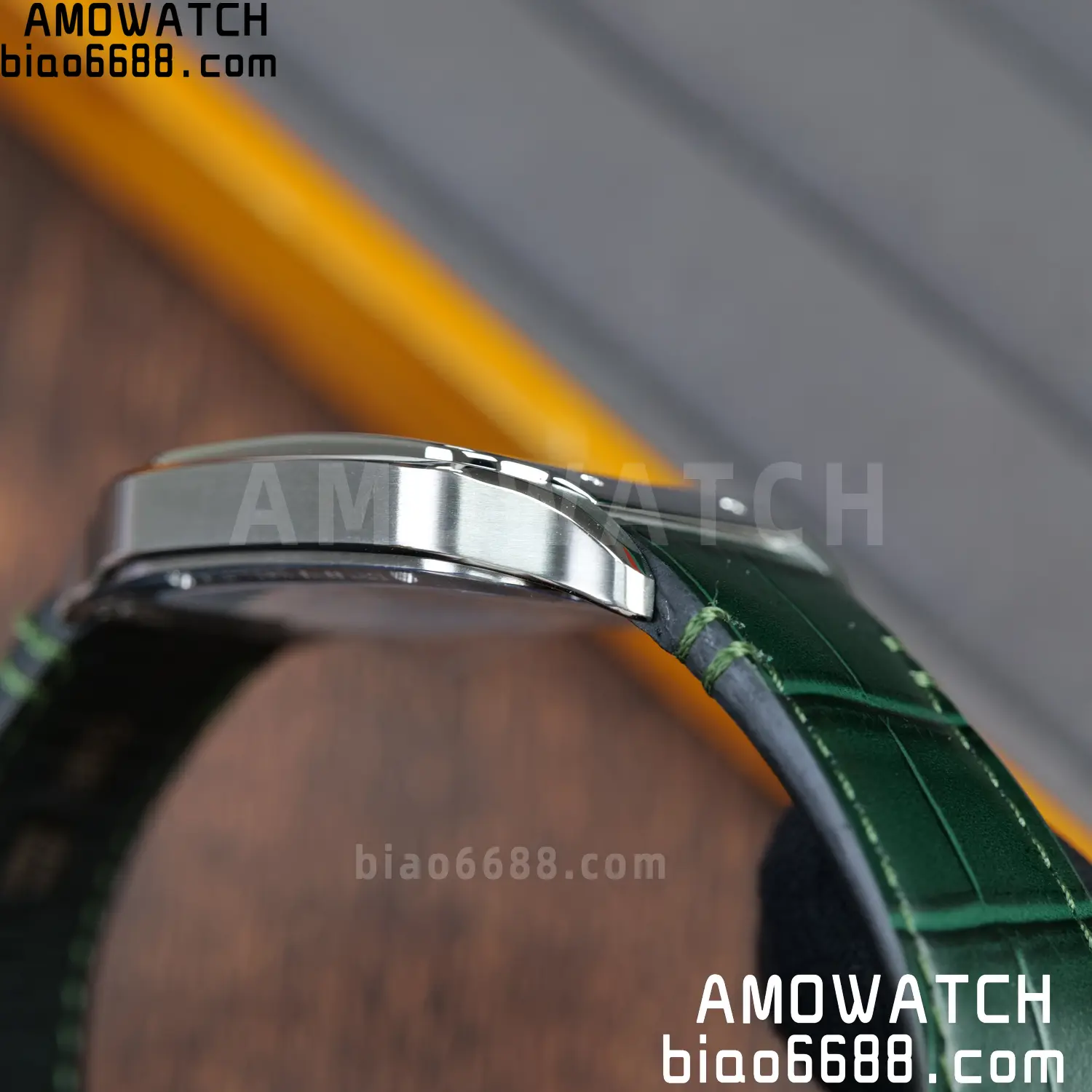 Cartier Santos Skeleton SS RICH 1:1 Best Edition Skeleton Green Dial on Green Leather Strap 9611MC Super Clone V2 84 85561c243899dc6 AMO Watch