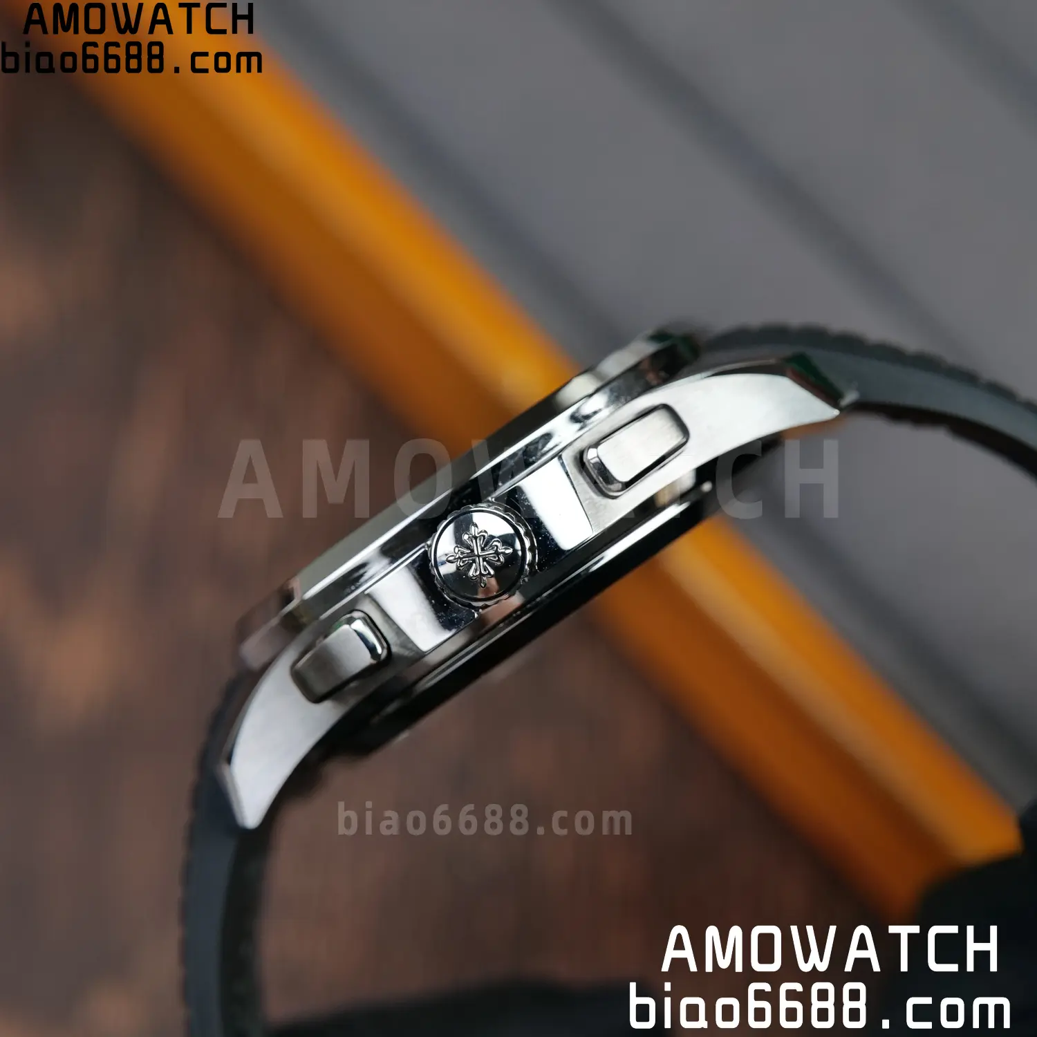 PP Aquanaut 5968 SS DDF 1:1 Best Edition Gray Dial on Black Rubber Strap A520 71 861af895a6e85f1 AMO Watch