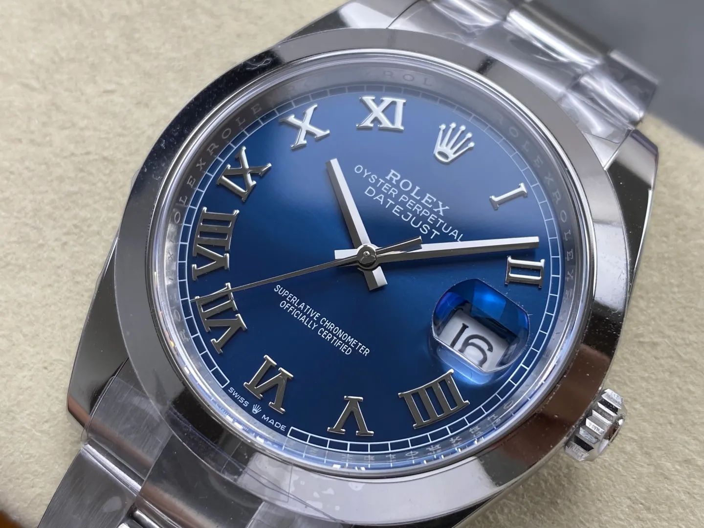 Rolex DateJust 41 126200 RWF 1:1 Best Edition Blue Roman Dial on Oyster Bracelet JH3235 (Free Sprung) 24 8658dd9ffd6bc47 阿默表行AmoWatch