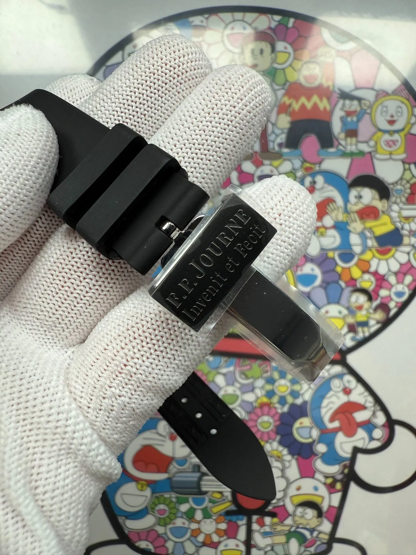 F.P.Journe Elegante PVD FPJF Best Edition White Dial on Black Rubber Strap Quartz 27 8714e19f341c574 AMO Watch