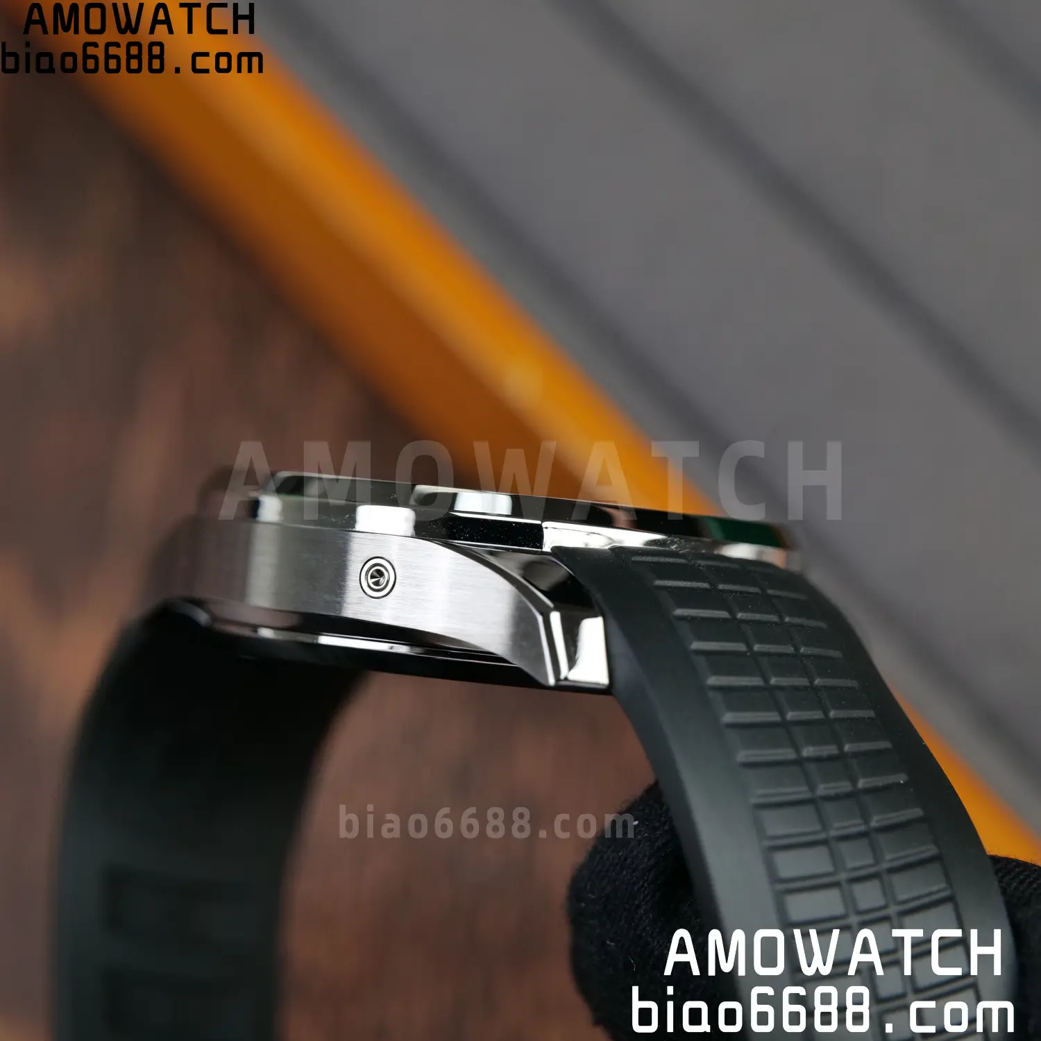PP Aquanaut 5968 SS DDF 1:1 Best Edition Gray Dial on Black Rubber Strap A520 70 87fdc25a8c21d2a AMO Watch