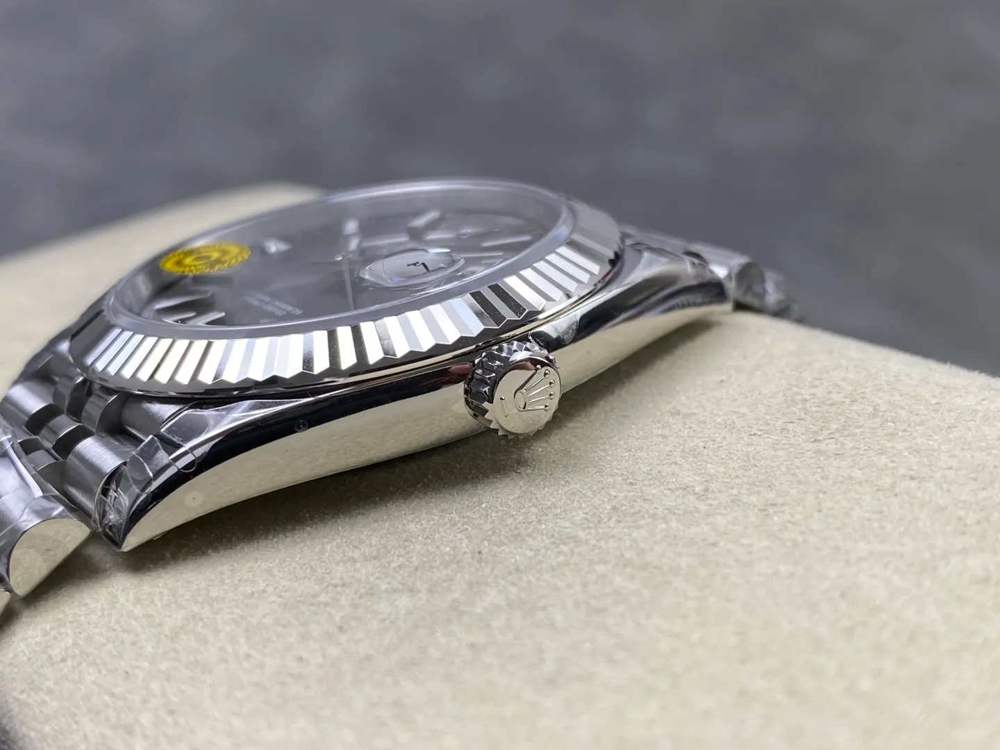 ROLEX DateJust 41mm SS 126334 VSF 1:1 Best Edition 904L Steel Gray Stick Dial on Jubilee Bracelet V2s (Free Sprung) 34 8b6152b81462d0c AMO Watch