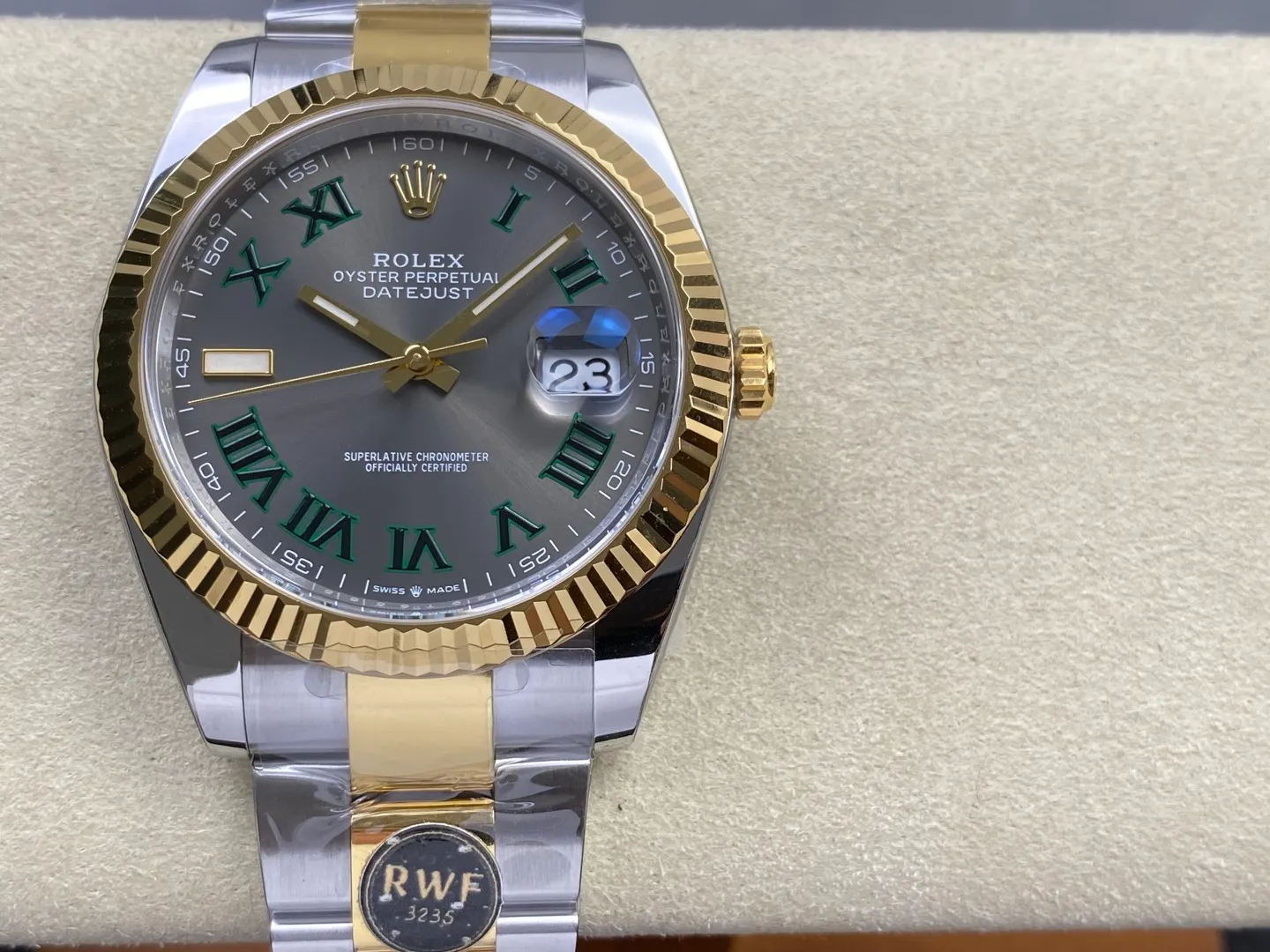 Rolex DateJust 41 126333 RWF 1:1 Best Edition Gray Roman Dial on Oyster Bracelet JH3235 (Free Sprung) 26 8cbc17dad9be922 阿默表行AmoWatch