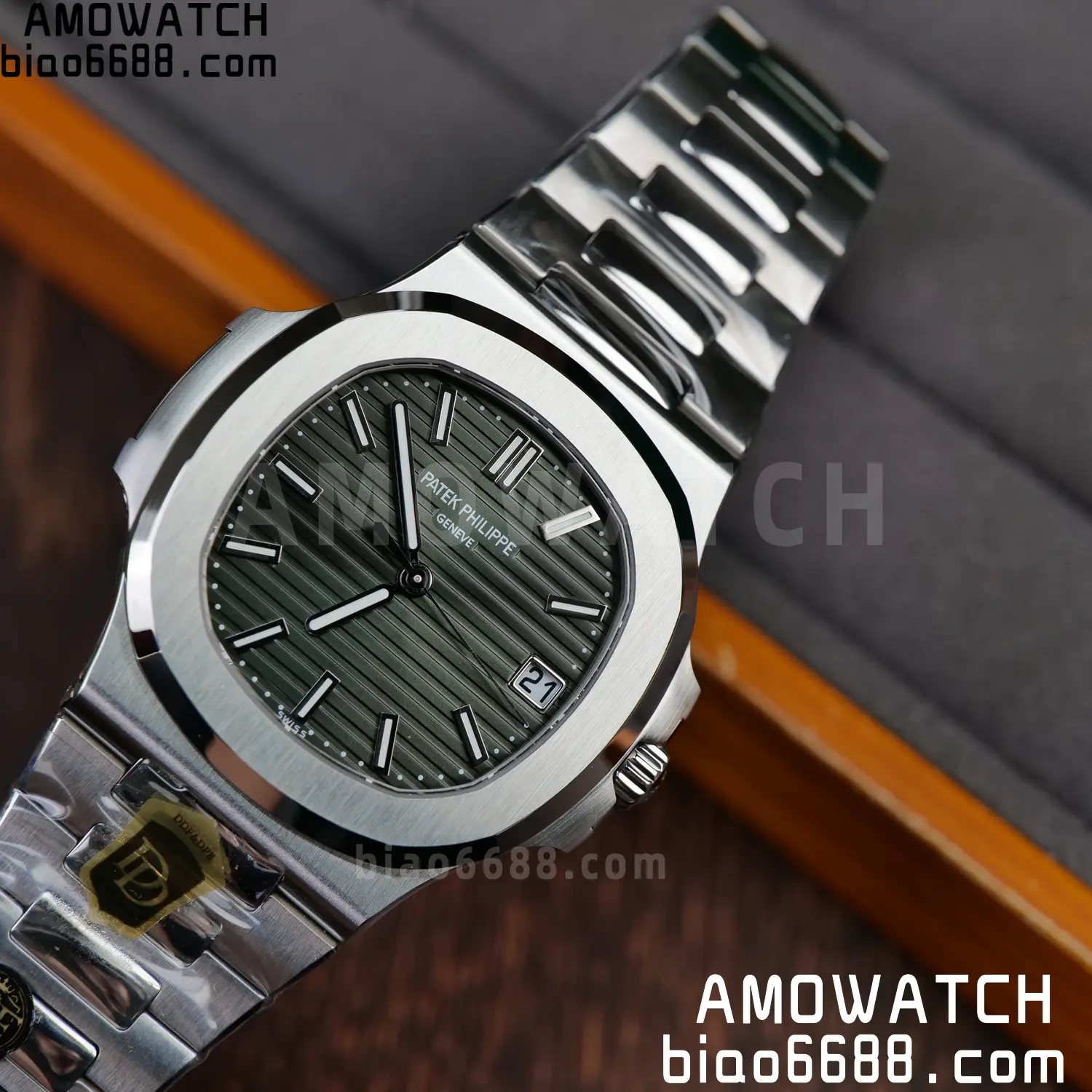 PP Nautilus 5711 DDF 1:1 Best Edition Blue Dial on SS Bracelet DPB330 Super Clone V2 105 9038a4ab96b5120 阿默表行AmoWatch