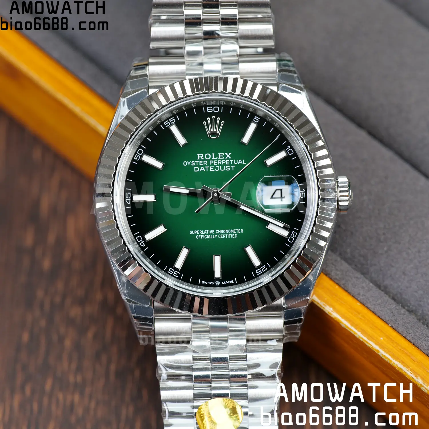 ROLEX DateJust 41mm SS 126334 VSF 1:1 Best Edition 904L Steel Gradient Green Dial on Jubilee Bracelet V2s (Free Sprung) 101 90b56cadf0c75f1 阿默表行AmoWatch