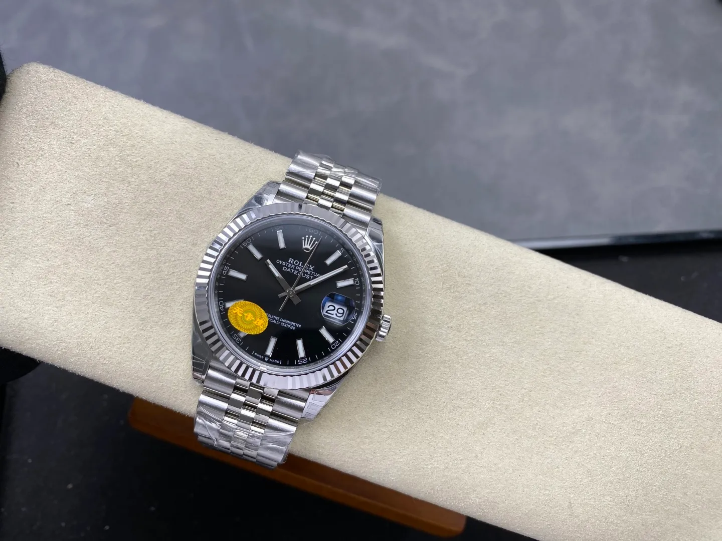 ROLEX DateJust 41mm SS 126334 VSF 1:1 Best Edition 904L Steel Black Stick Dial on Jubilee Bracelet V2s (Free Sprung) 32 91733f16e9e6202 AMO Watch