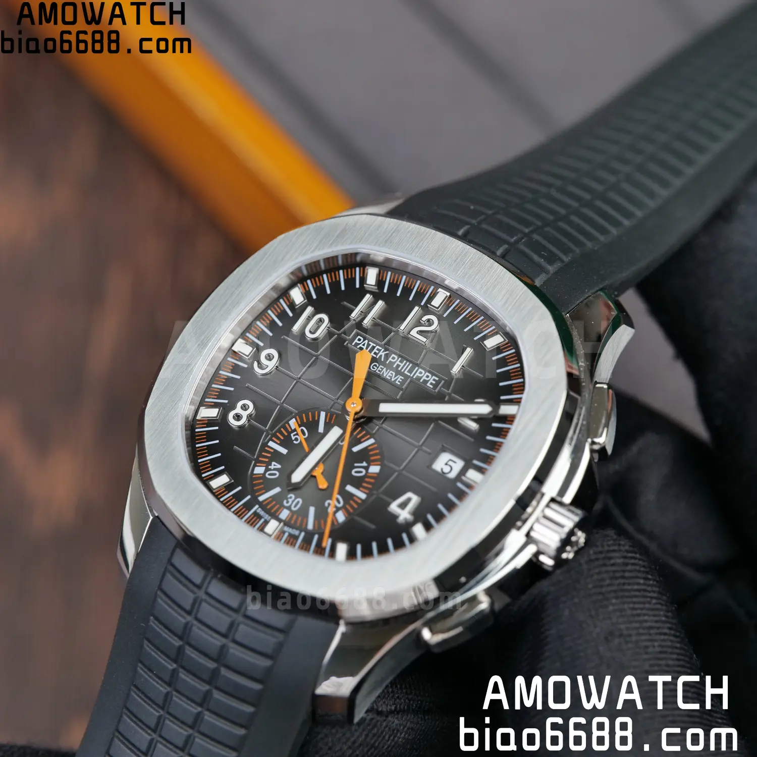 PP Aquanaut 5968 SS DDF 1:1 Best Edition Gray Dial on Black Rubber Strap A520 74 91fed175d83a262 AMO Watch