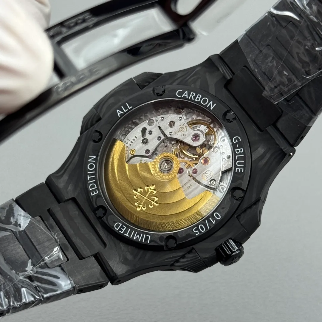 PP Nautilus 5711 DIW Carbon DIWF 1:1 Best Edition Blue/Black Dial On Carbon Bracelet DD324 26 934bacd8c3d4e88 阿默表行AmoWatch