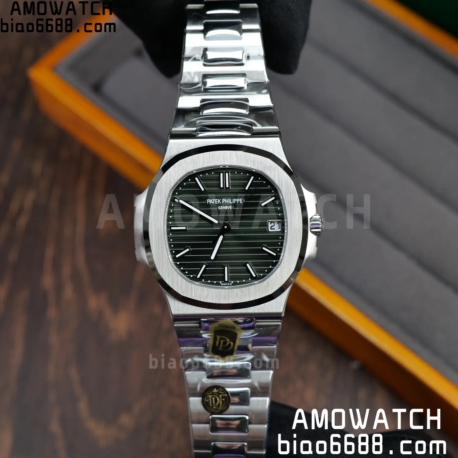 PP Nautilus 5711 DDF 1:1 Best Edition Blue Dial on SS Bracelet DPB330 Super Clone V2 81 94b85340e45a3f7 阿默表行AmoWatch