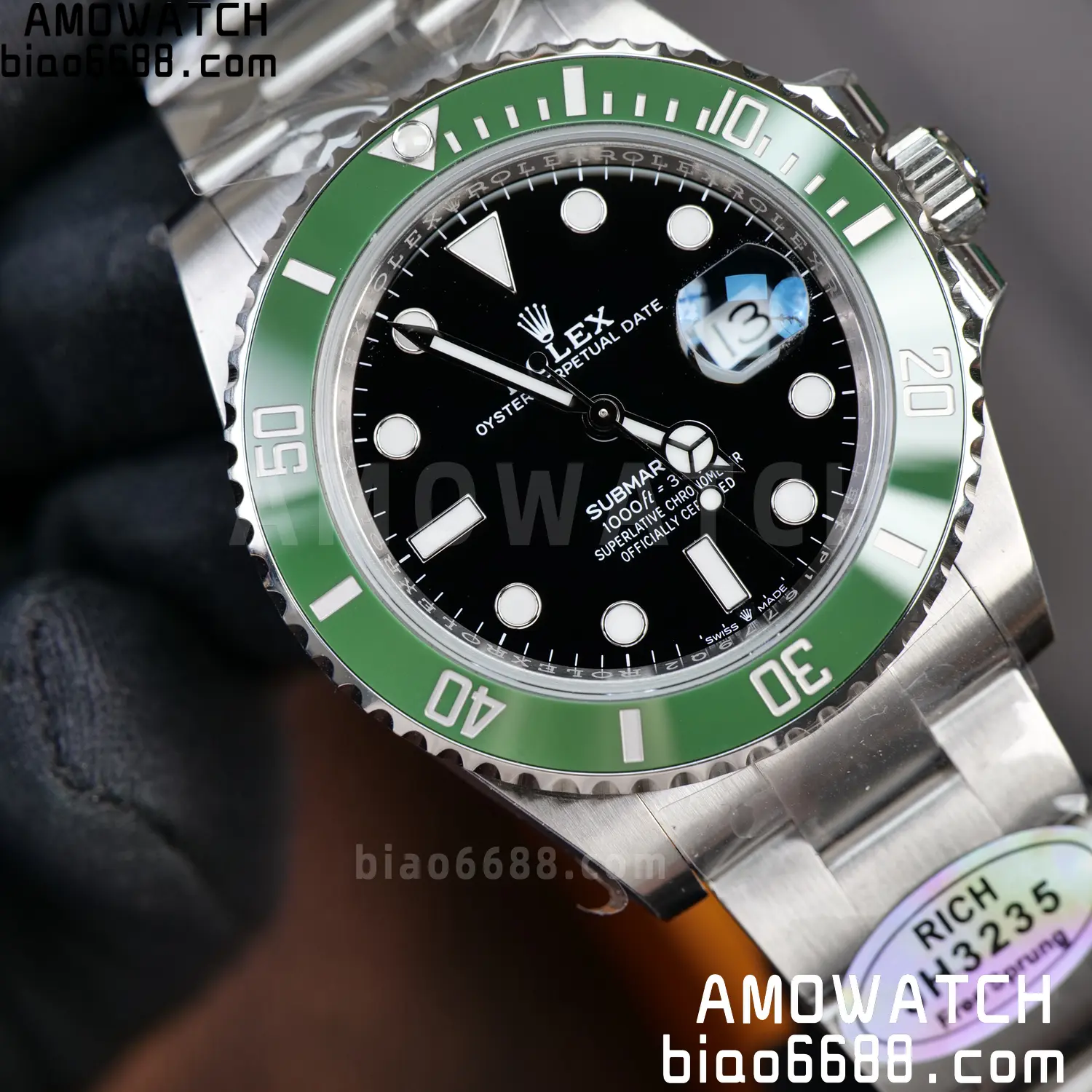 Rolex Submariner 41mm 126610 LV 2025 MK2 Kermit RICH 1:1 Best Edition 904L SS Case and Bracelet JH3235 V2 (Free Sprung) 95 95e9a72570316e1 阿默表行AmoWatch