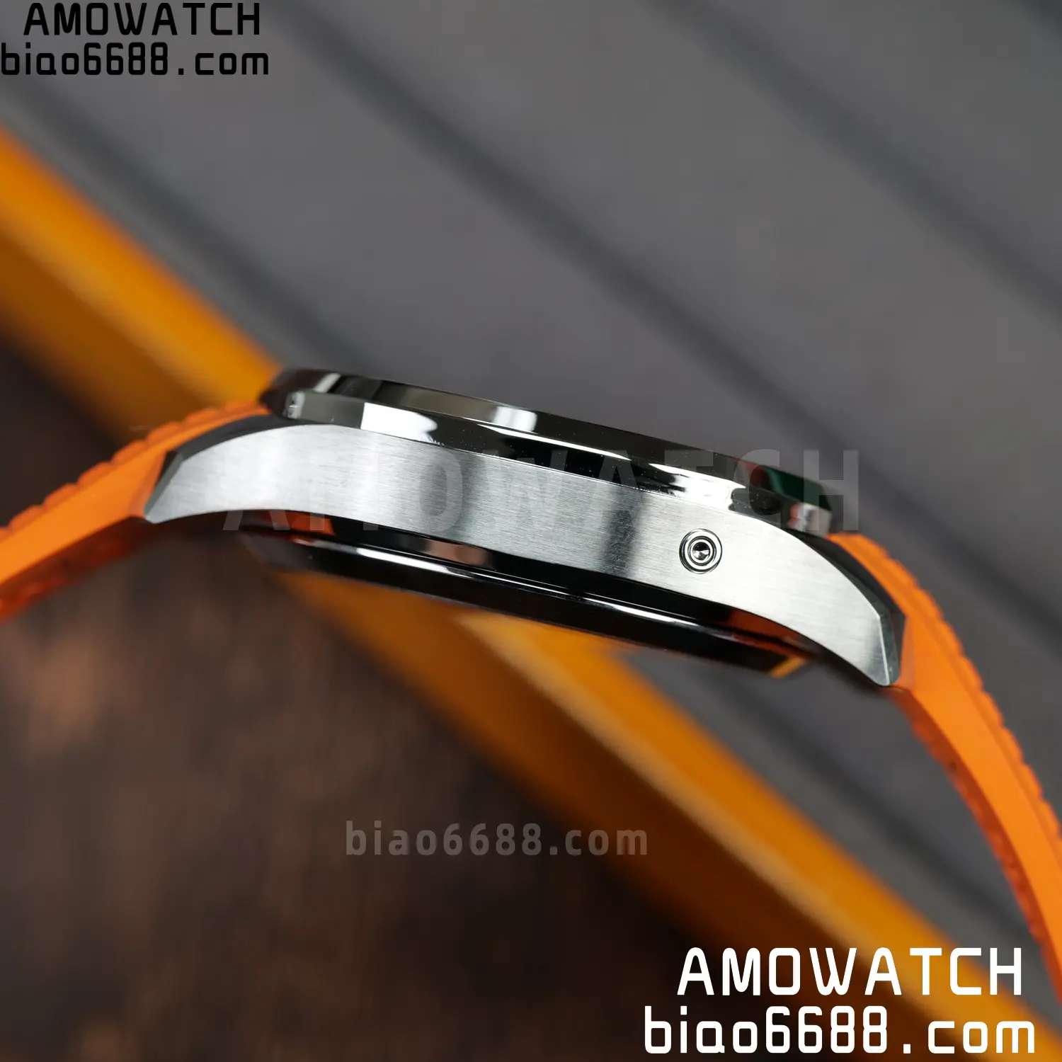 PP Aquanaut 5968 SS DDF 1:1 Best Edition Gray Dial on Orange Rubber Strap A520 67 978ccec9f929a0f AMO Watch