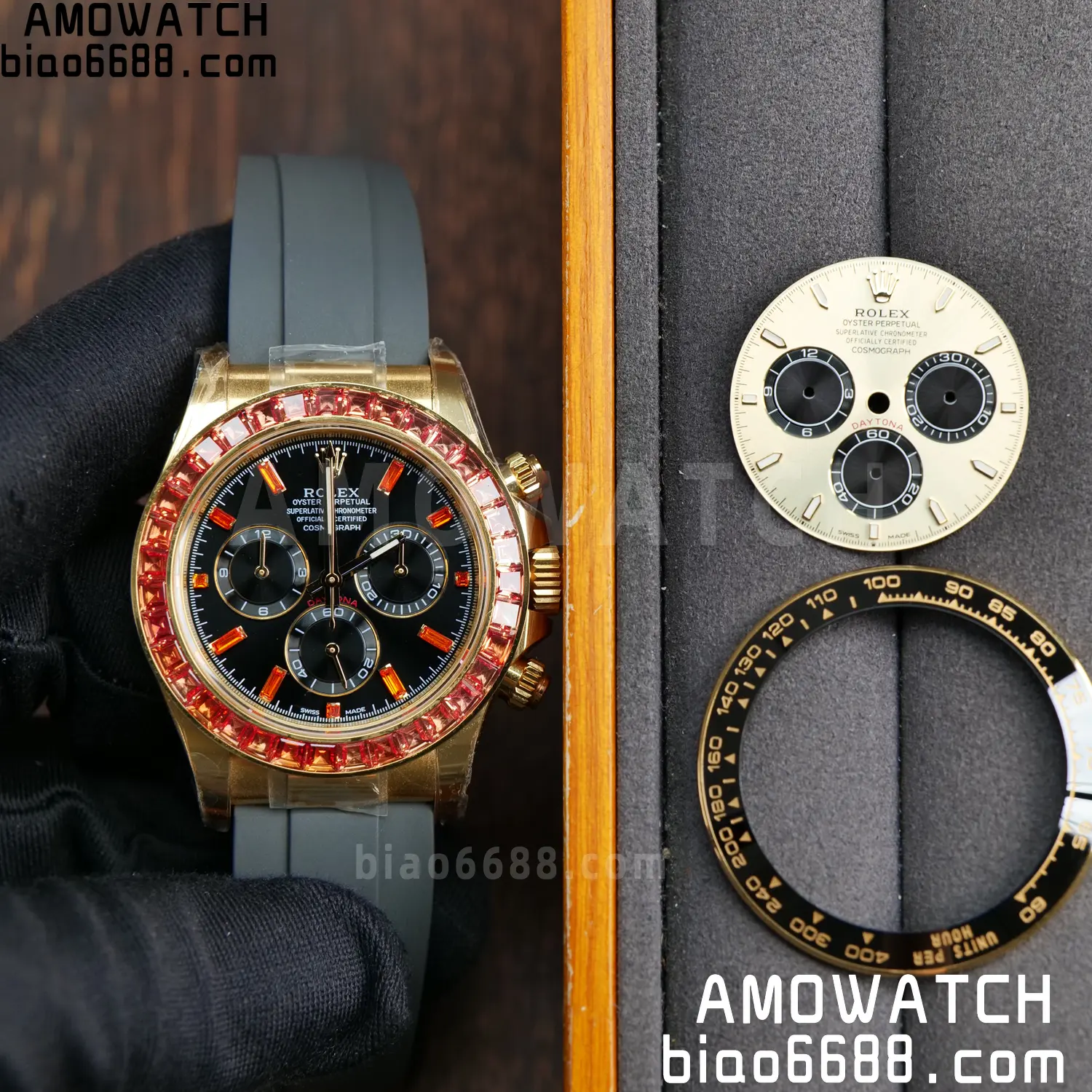 Custom Made Rolex Daytona 116588SACO ARF 4131 63 98bfe16279fc8af AMO Watch