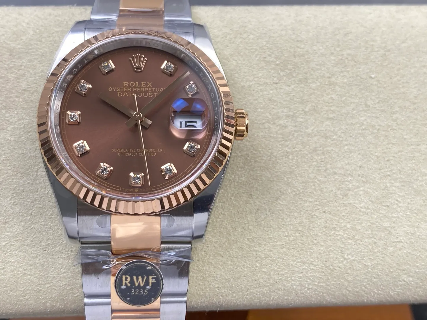 Rolex DateJust 41 126331 RWF 1:1 Best Edition Brown Ddiamond Dial on Oyster Bracelet JH3235 (Free Sprung) 30 98c61ab6c6df606 阿默表行AmoWatch