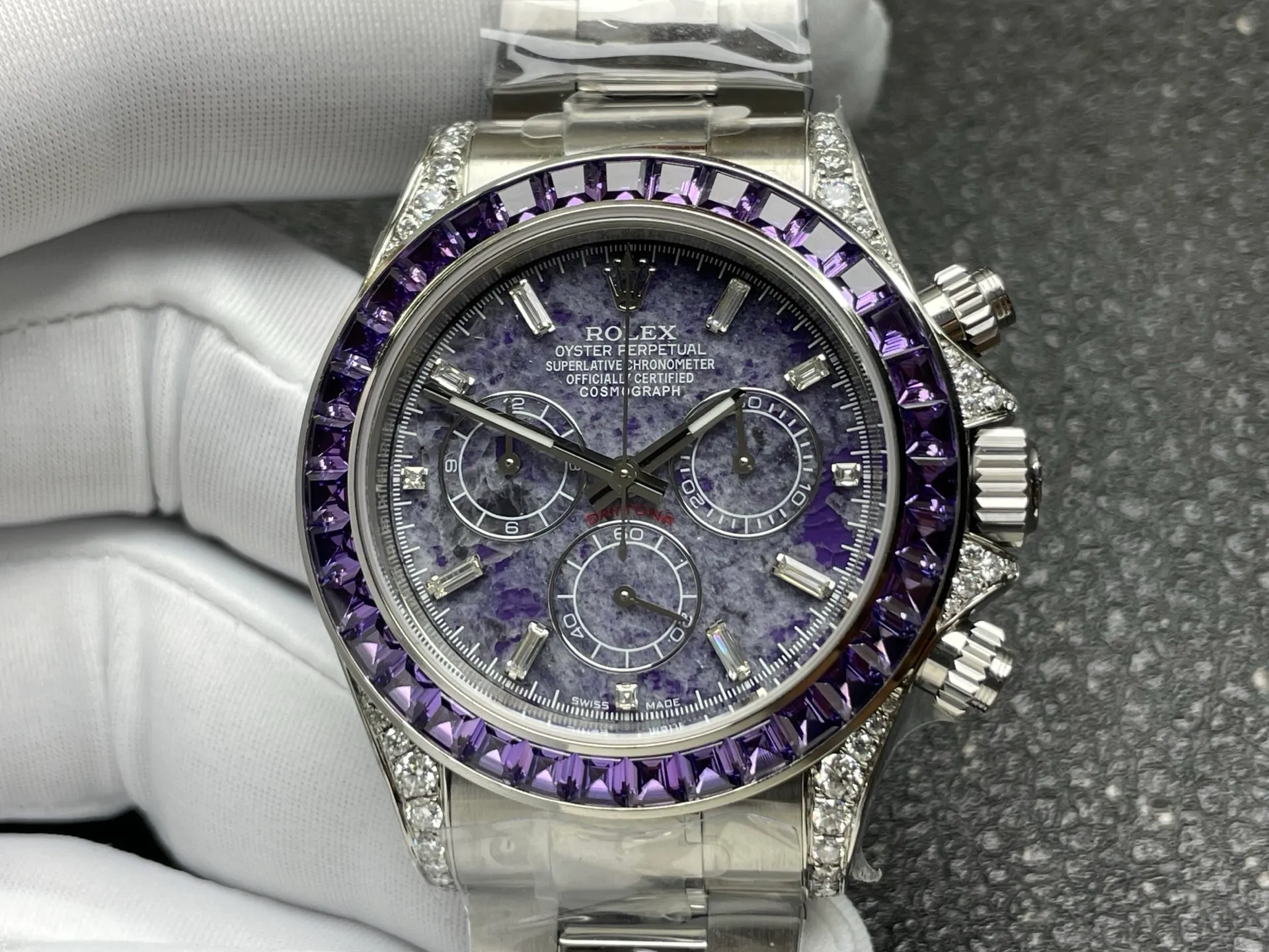 Rolex Daytona RXF Factory Best Edition Charoite Dial DD4130 21 99477f40ad72d2e AMO Watch