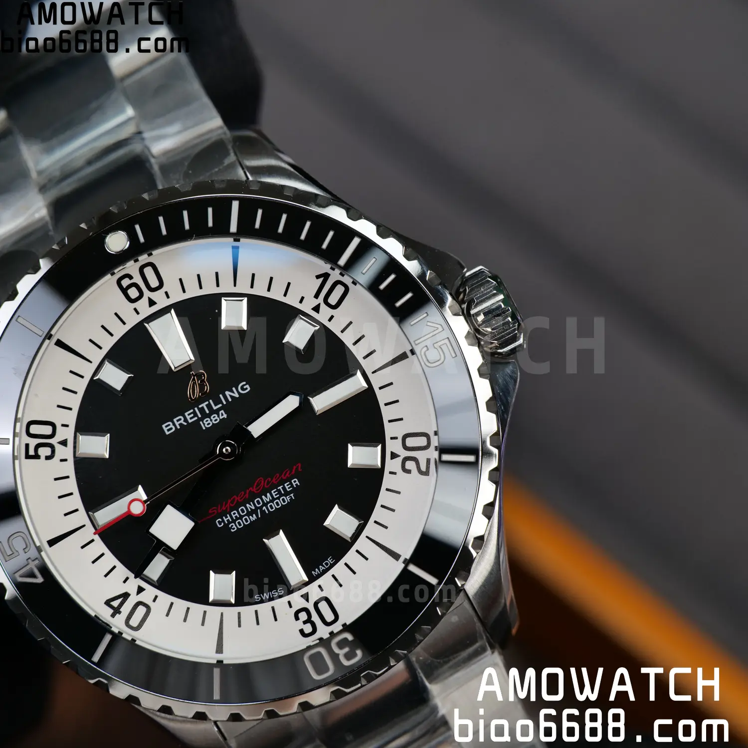 Breitling Superocean 42 SS BLF 1:1 Best Edition Black Dial on SS Bracelet A2824 87 9bdbe2af188a463 AMO Watch