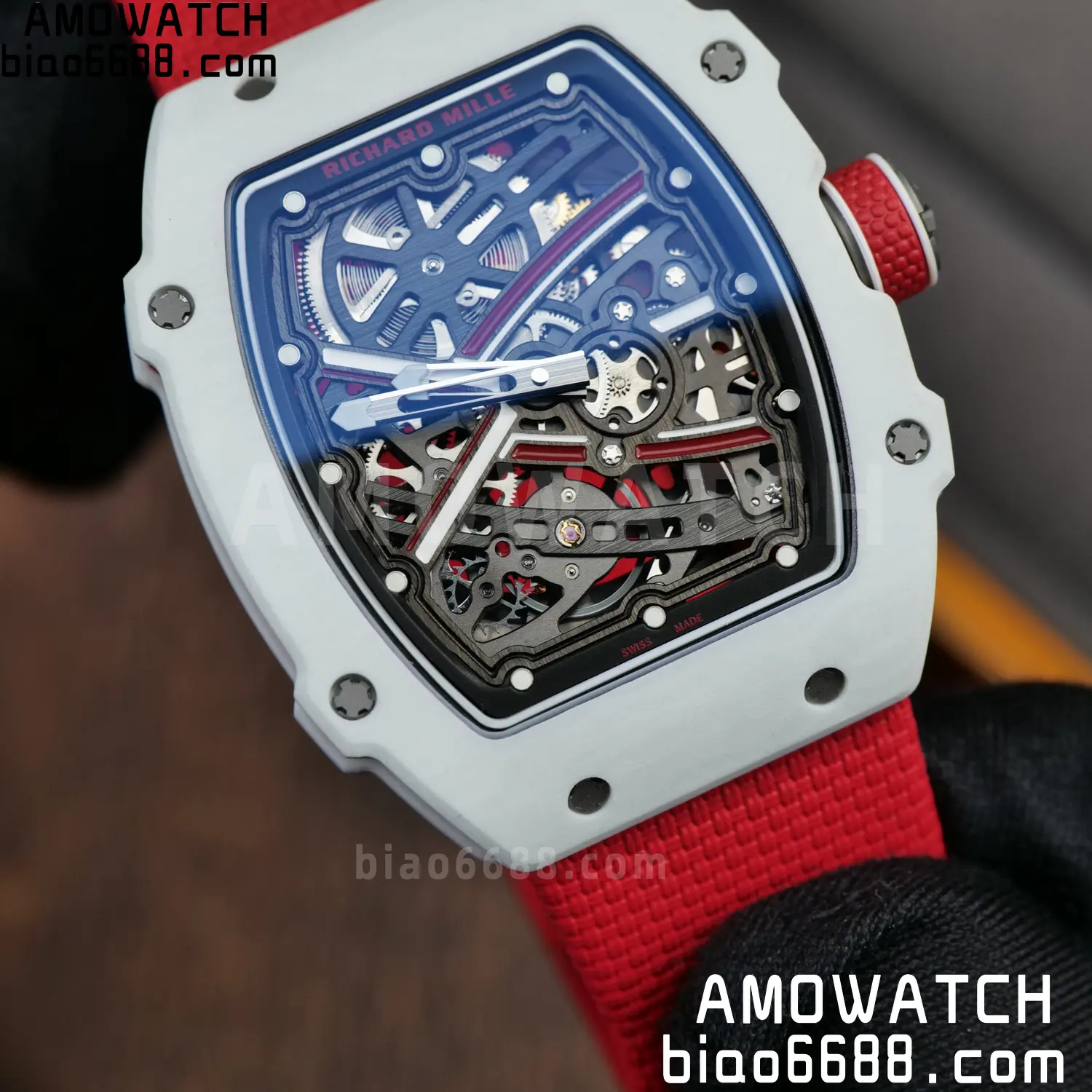 RICHARD MILLE RM67-02 White NTPT RICH Factory 1:1 Leclerc Skeleton Dial CRMA7 Super Clone 100 9efa828eb8425bf AMO Watch