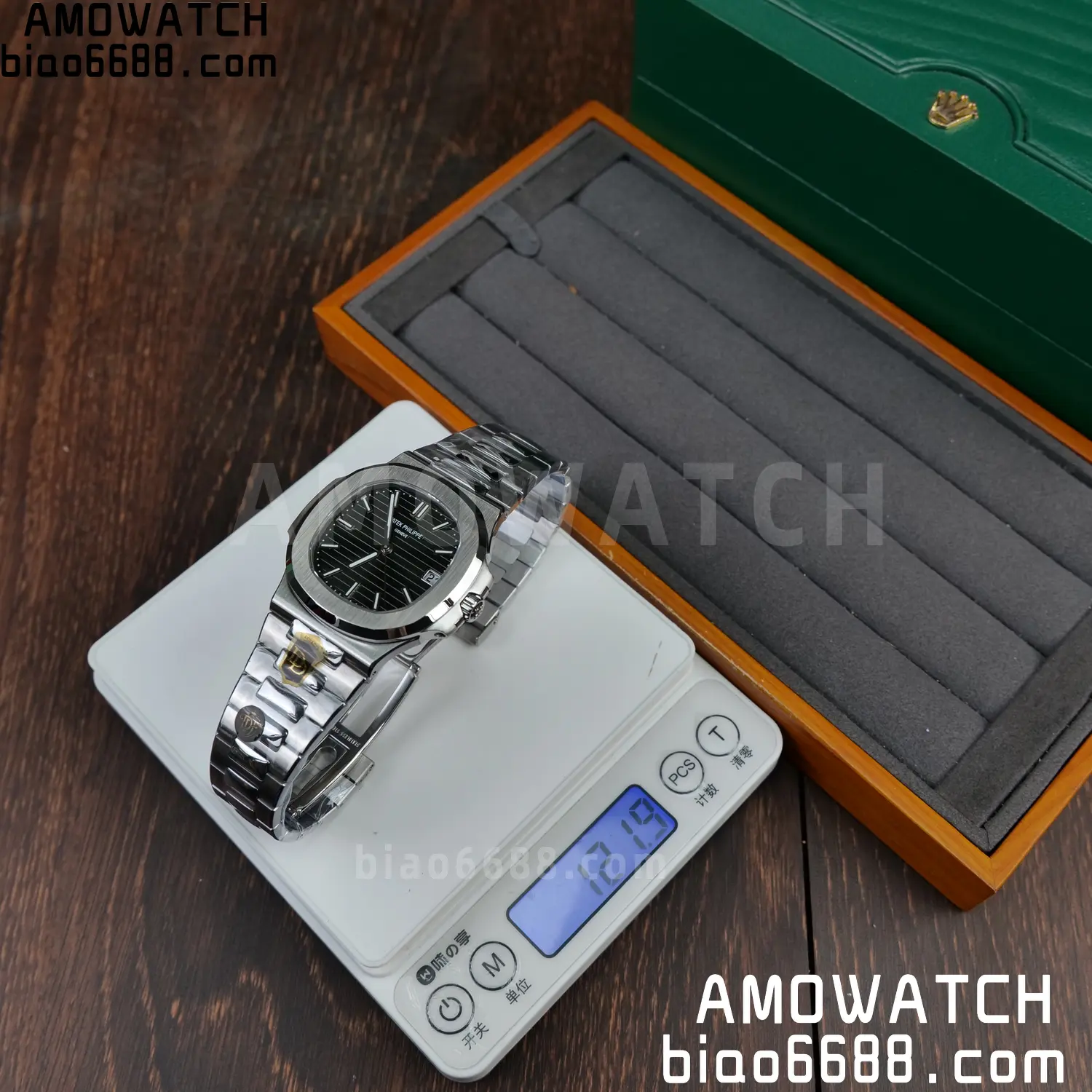 PP Nautilus 5711 DDF 1:1 Best Edition Blue Dial on SS Bracelet DPB330 Super Clone V2 73 9f1b86da94f4551 阿默表行AmoWatch