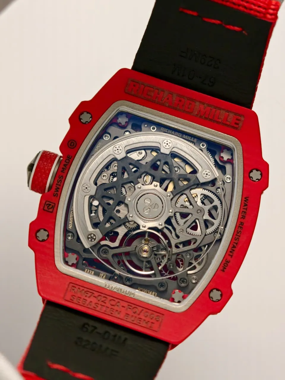 RICHARD MILLE RM67-02 Red NTPT RICH Factory 1:1 Sebastien Buemi Skeleton Dial CRMA7 Super Clone 25 9f7deb6d688d75f AMO Watch