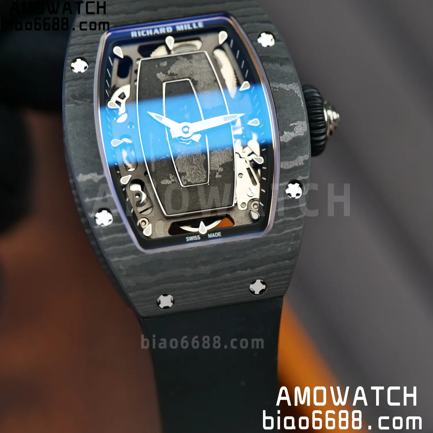 Richard Mille RM07 RM07-01 Ladies ZF 1:1 Best Edition NTPT Case Black Rubber Strap 93 a35a6802dbad0a8 AMO Watch