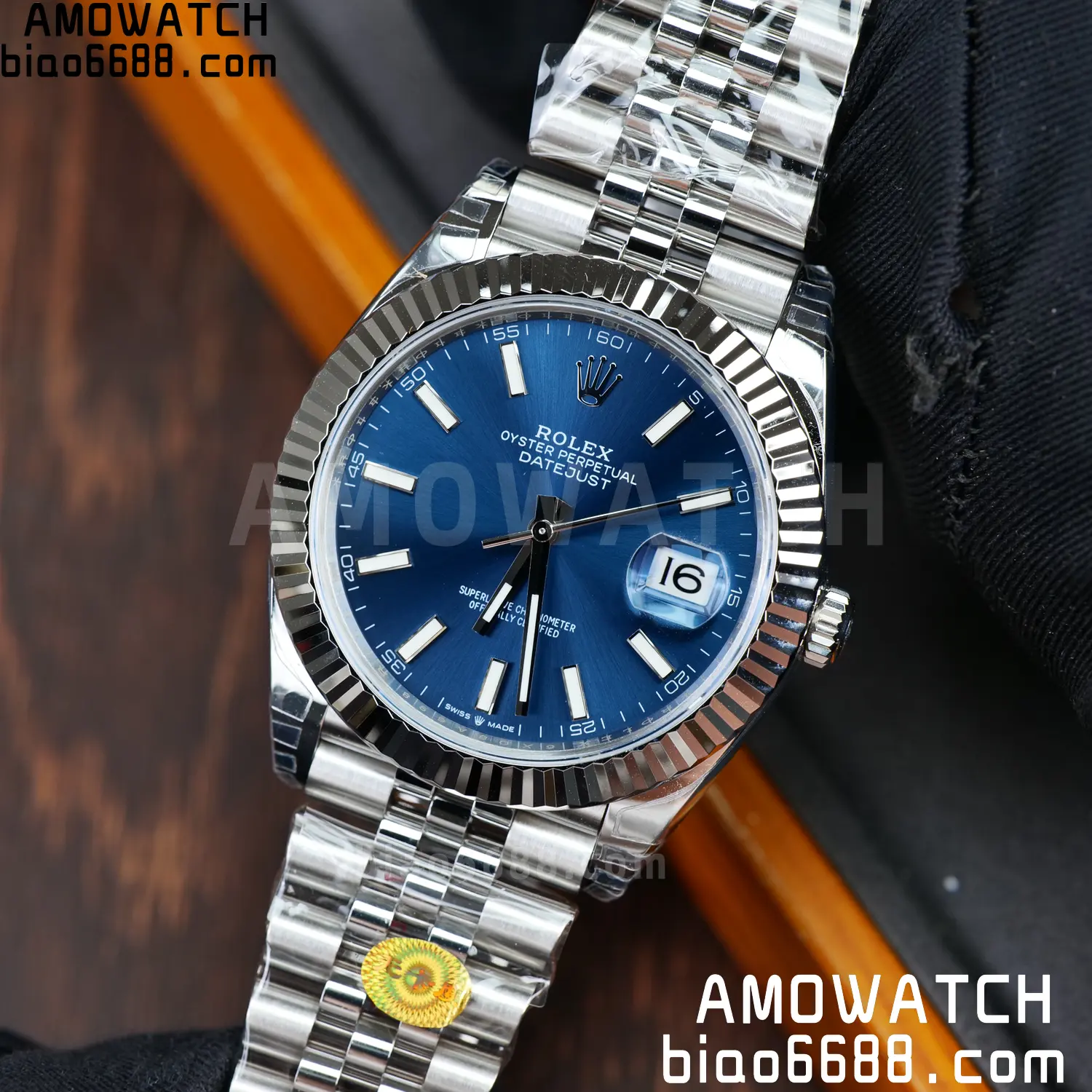 ROLEX DateJust 41mm SS 126334 VSF 1:1 Best Edition 904L Steel Blue Stick Dial on Jubilee Bracelet V2s (Free Sprung) 76 aa7c0c37f9ef811 AMO Watch