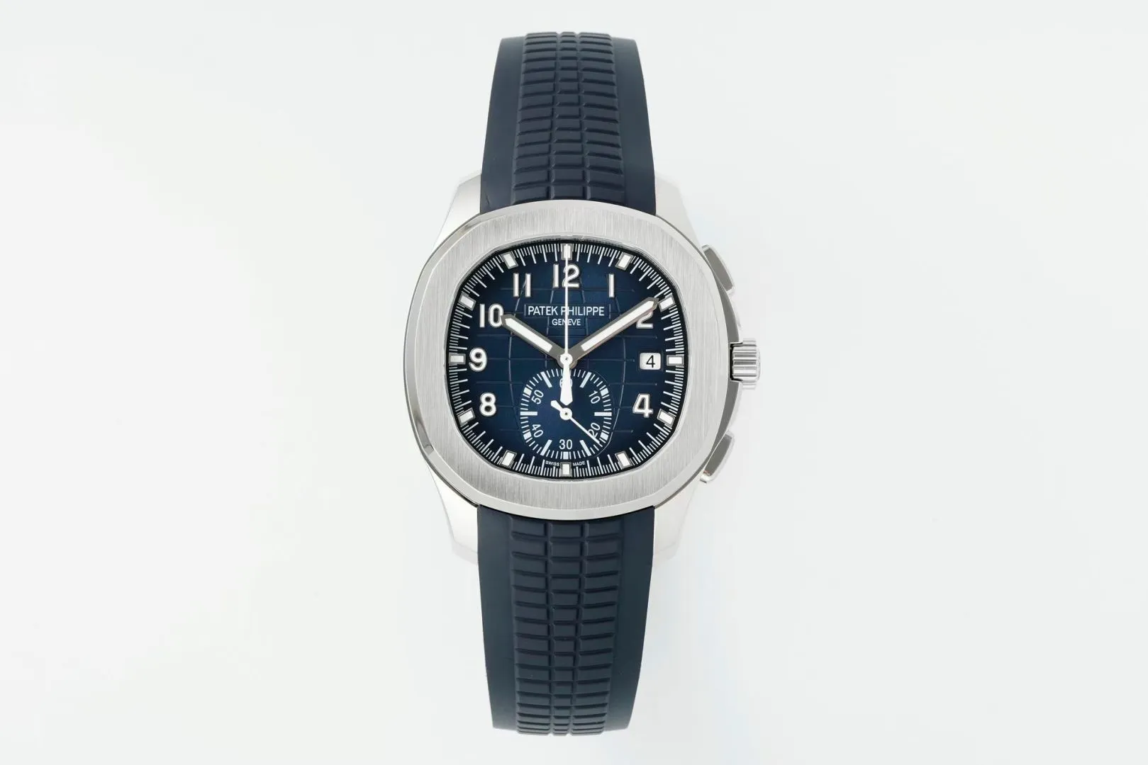 PP Aquanaut 5968 SS DDF 1:1 Best Edition Blue Dial on Blue Rubber Strap A520 19 ab1e9bd87ed94b5 阿默表行AmoWatch