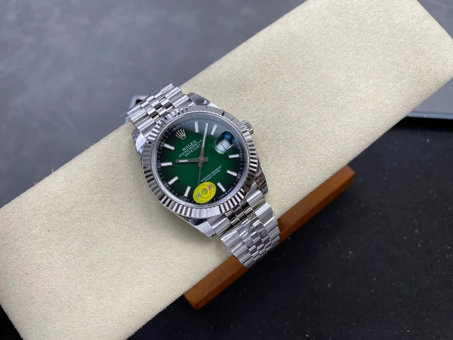 ROLEX DateJust 41mm SS 126334 VSF 1:1 Best Edition 904L Steel Gradient Green Dial on Jubilee Bracelet V2s (Free Sprung) 29 ae9027fb94eff16 AMO Watch