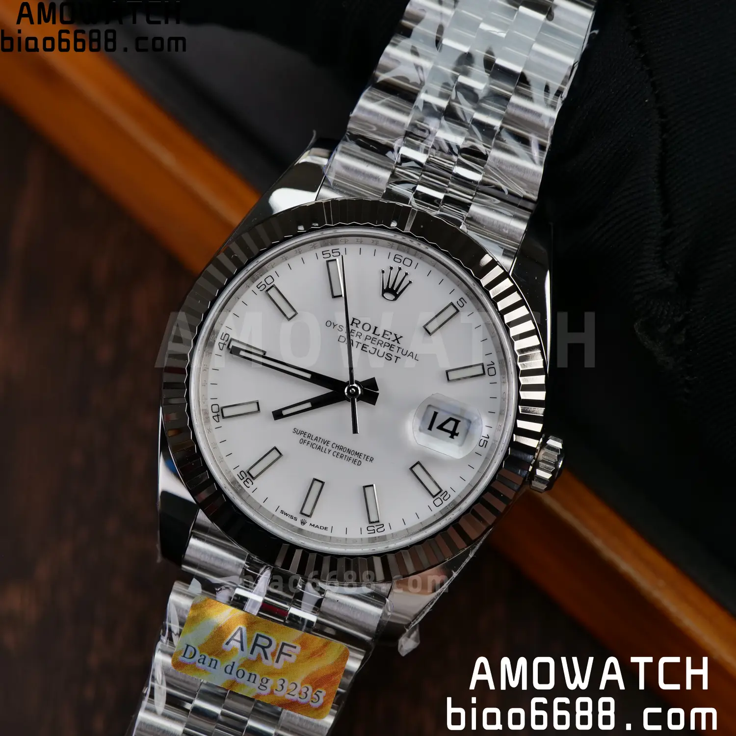 Rolex DateJust 126300 41mm ARF 1:1 Best Edition White Dial on Jubilee Bracelet Smooth Bezel DD3235 68 b067bd1a915b7a7 AMO Watch