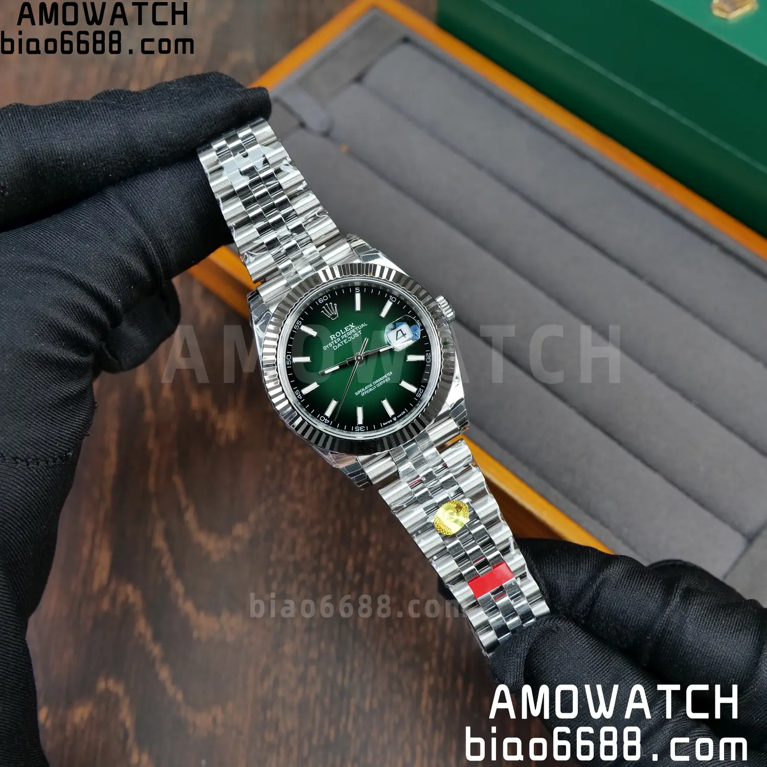 ROLEX DateJust 41mm SS 126334 VSF 1:1 Best Edition 904L Steel Gradient Green Dial on Jubilee Bracelet V2s (Free Sprung) 77 b2344f3caa15f2c 阿默表行AmoWatch