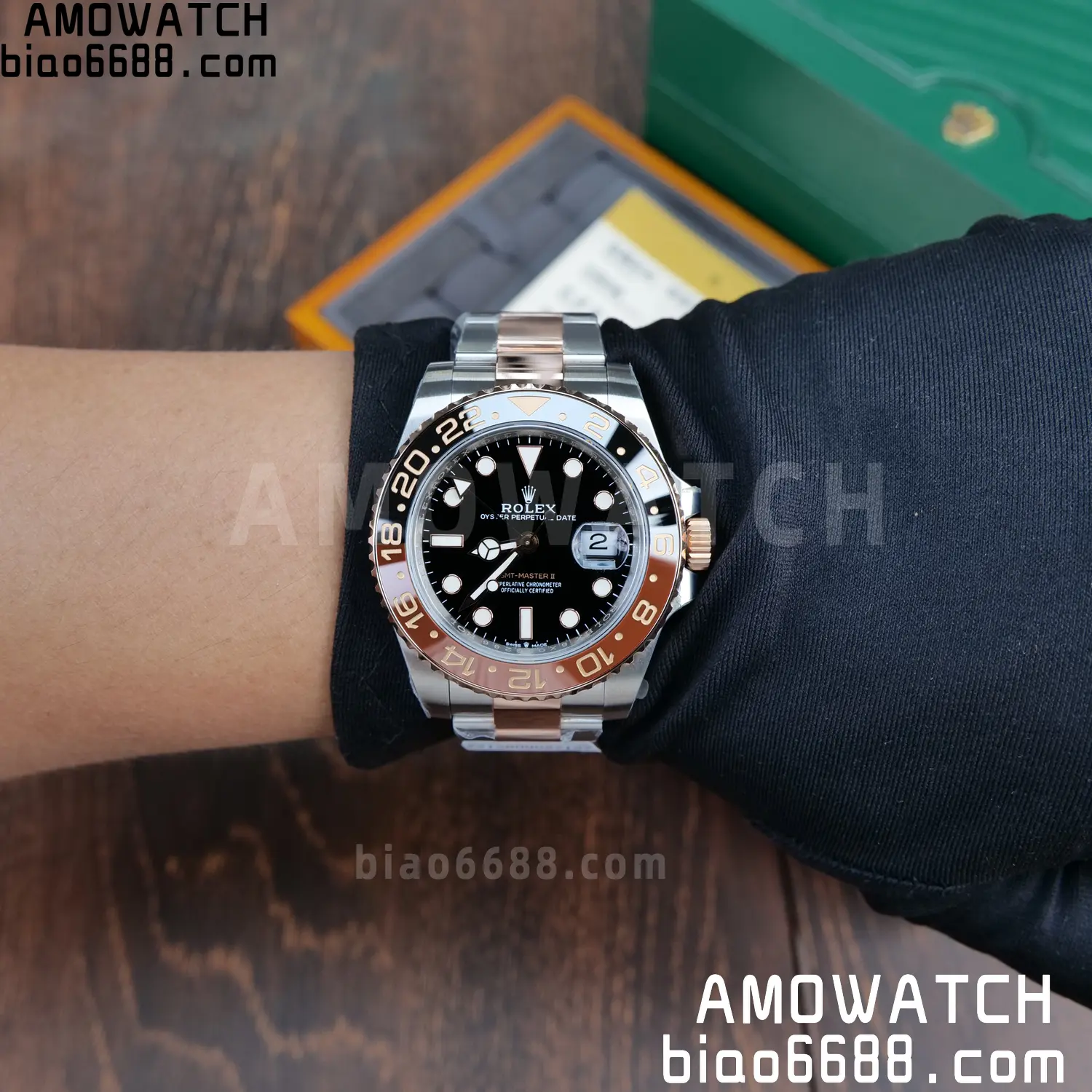 Custom Made Rolex GMT-Master II 126711 CHNR VSF 81 b579f4b38f7f2b0 AMO Watch