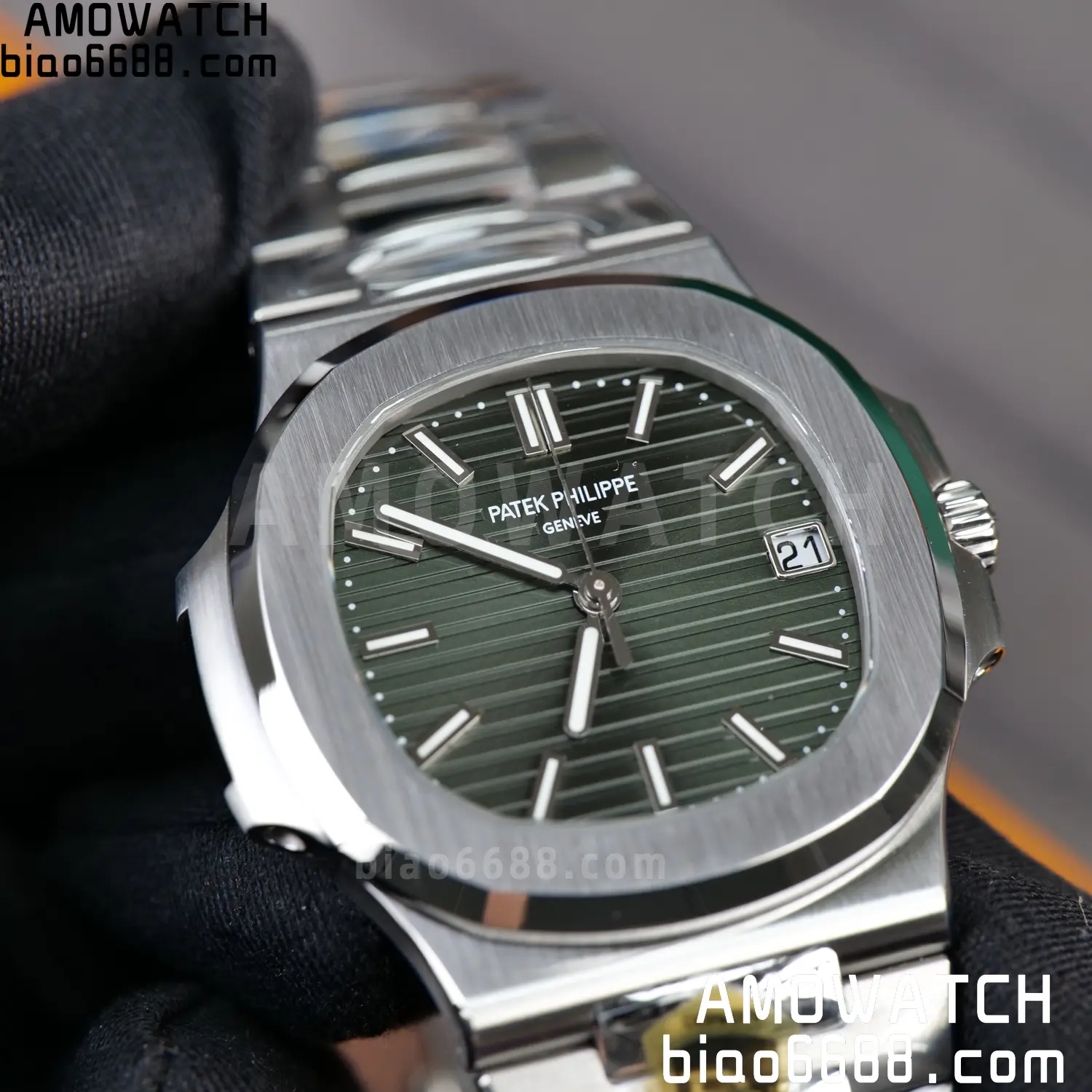 PP Nautilus 5711 DDF 1:1 Best Edition Blue Dial on SS Bracelet DPB330 Super Clone V2 94 b7d2cde1ca163d9 阿默表行AmoWatch
