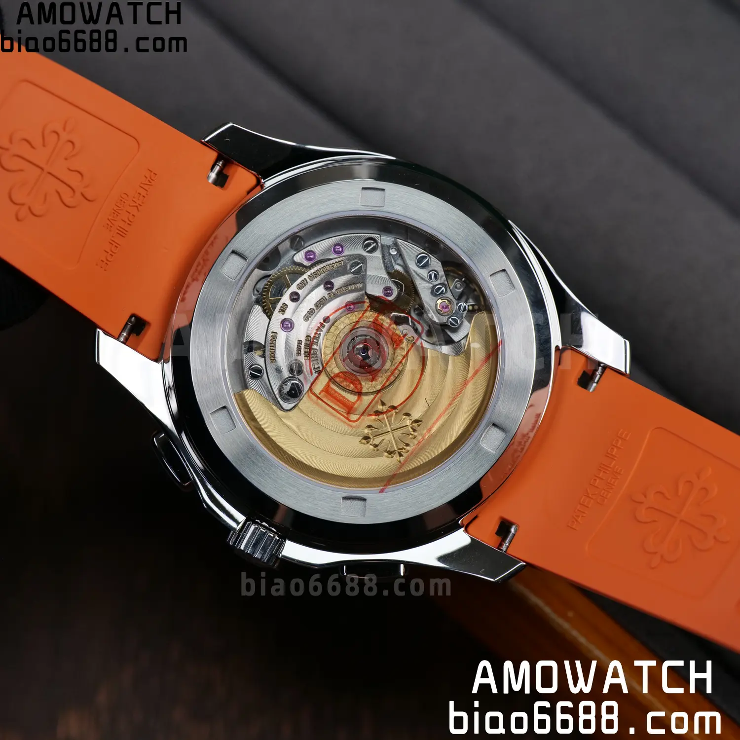 PP Aquanaut 5968 SS DDF 1:1 Best Edition Gray Dial on Orange Rubber Strap A520 81 b8c395ee41e8b81 AMO Watch