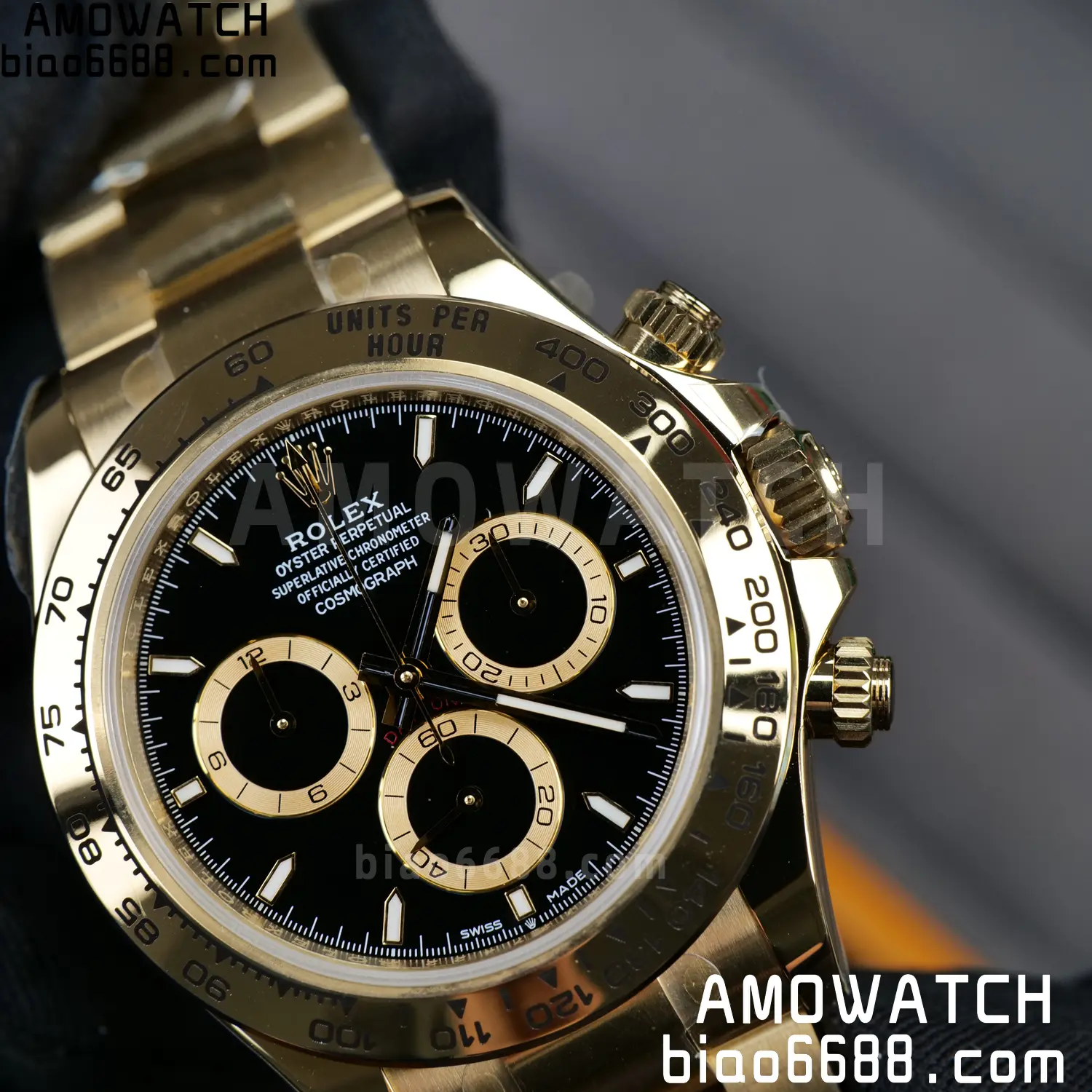 Rolex Daytona 126508 RCF RGF 1:1 Best Edition Black Dial on YG Bracelet JH4131 V2 220g Free Sprung 75 ba698fad23edcb1 AMO Watch
