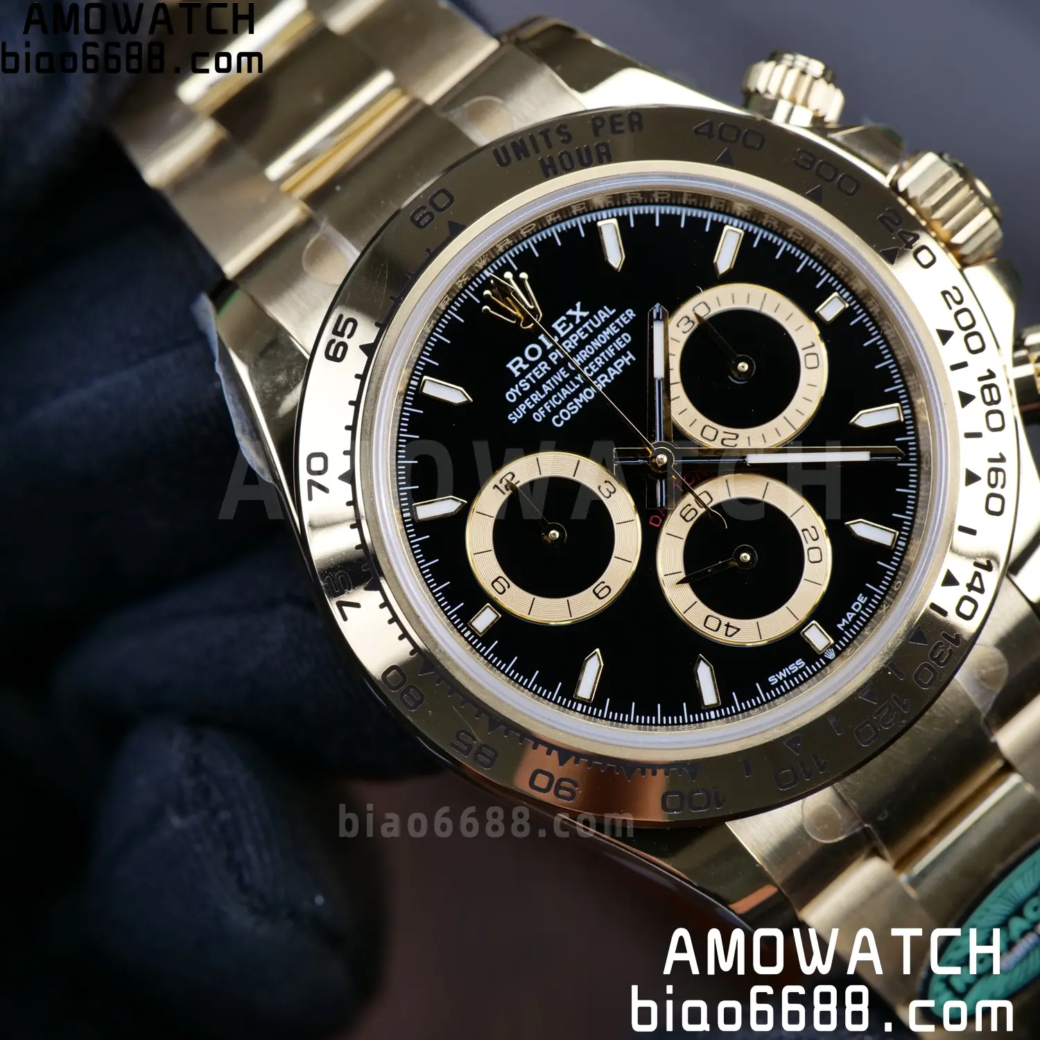 Rolex Daytona 126508 RCF RGF 1:1 Best Edition Black Dial on YG Bracelet JH4131 V2 220g Free Sprung 76 bba8312f9b60224 AMO Watch