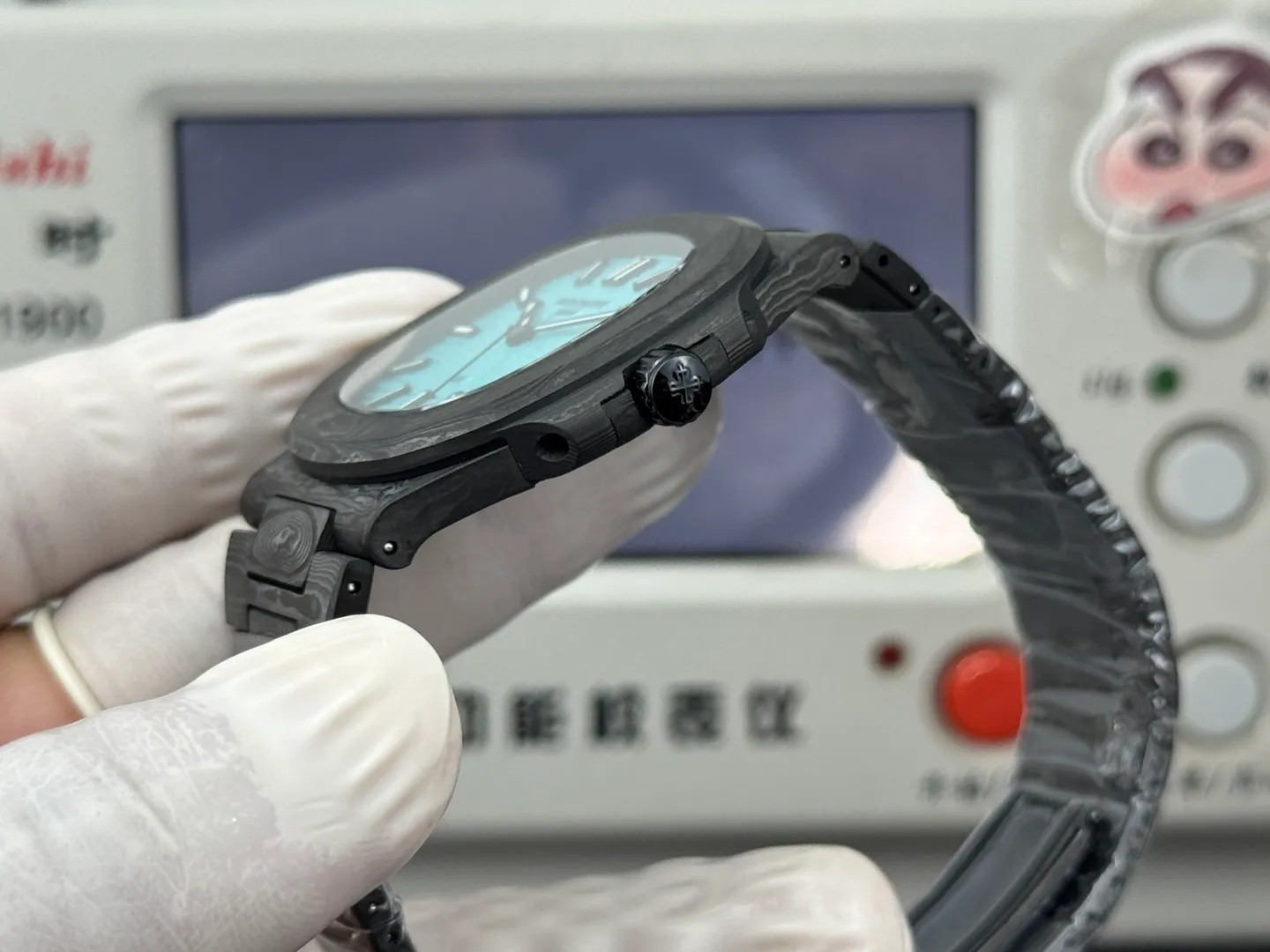 PP Nautilus 5711 DIW Carbon DIWF 1:1 Best Edition Tiffany Dial On Carbon Bracelet DD324 25 bc427ced20ad58a 阿默表行AmoWatch