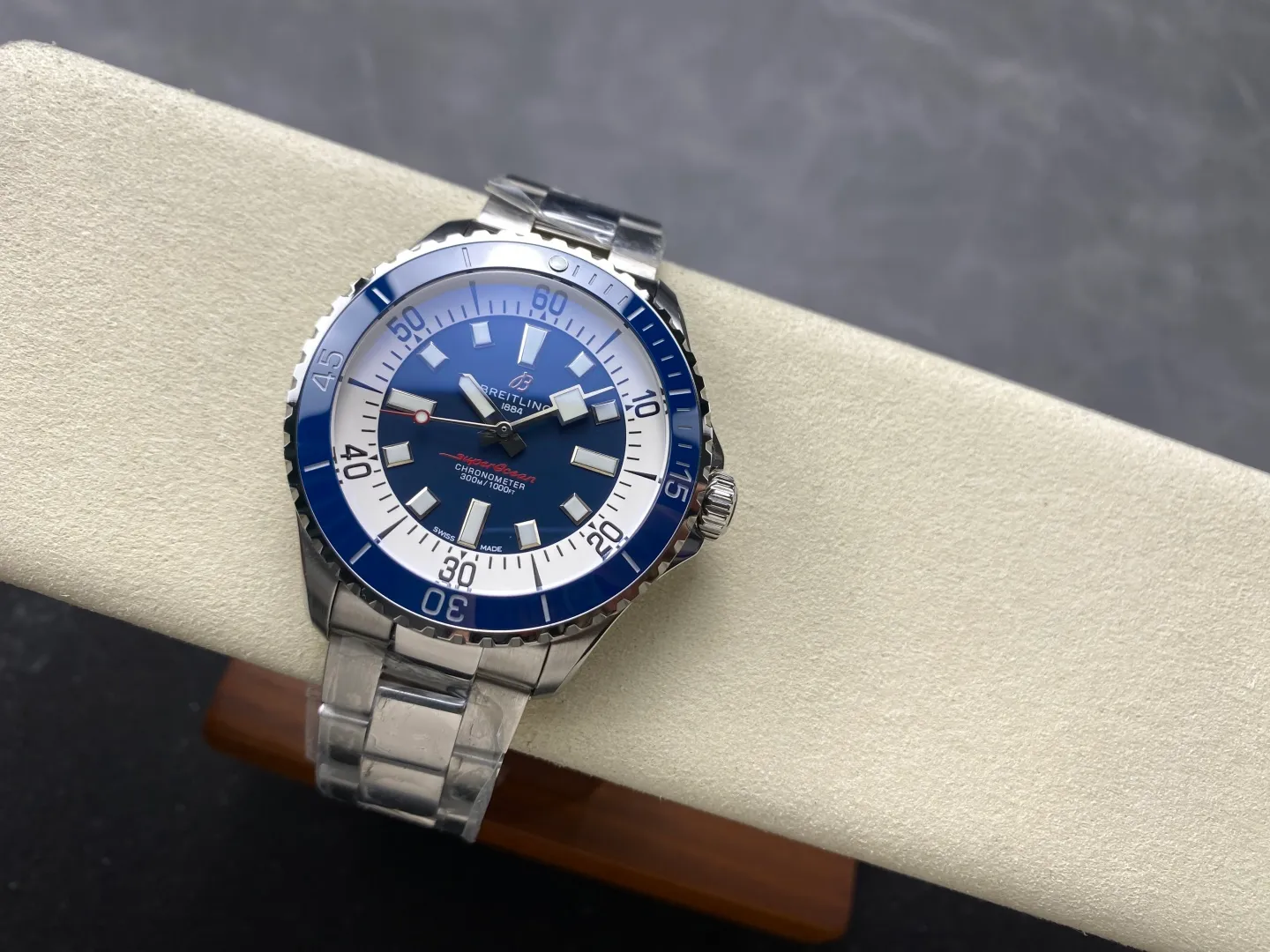 Breitling Superocean 44 SS TF Factory 1:1 Best Edition Blue Ceramic Bezel Blue Dial on SS Bracelet A2824 20 bf0ef152971e22b AMO Watch