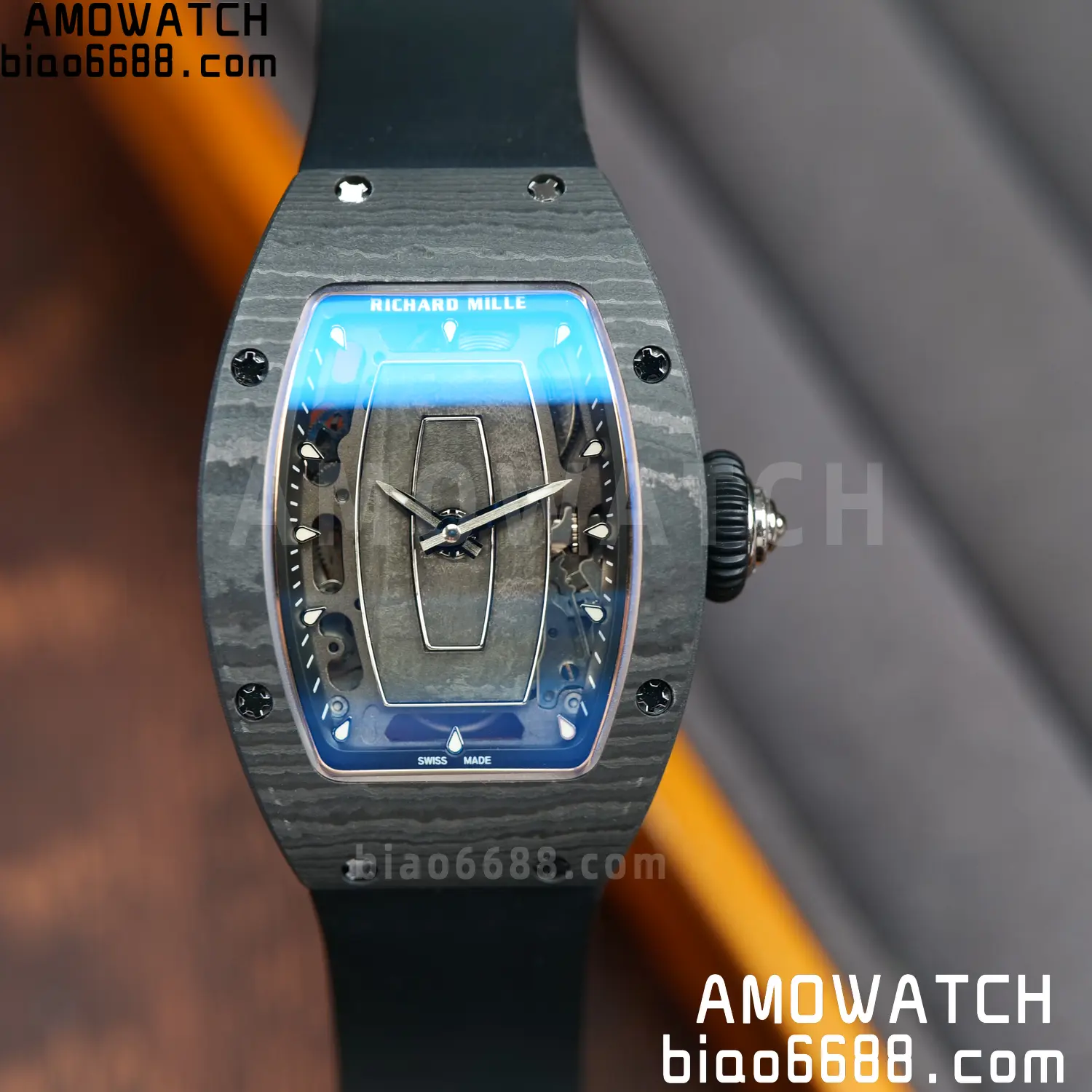 Richard Mille RM07 RM07-01 Ladies ZF 1:1 Best Edition NTPT Case Black Rubber Strap 82 bf4e75f753da35c AMO Watch