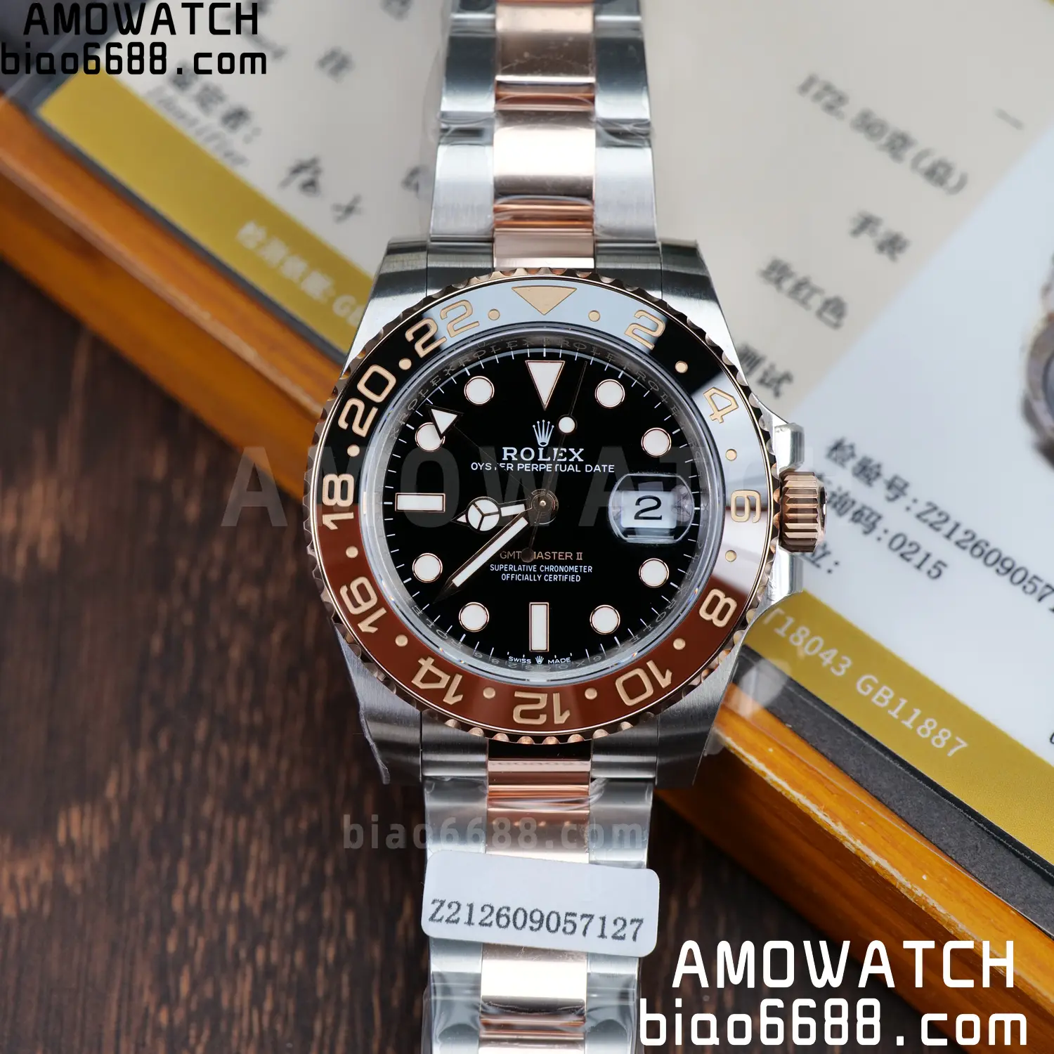 Custom Made Rolex GMT-Master II 126711 CHNR VSF 82 c0e38aeaae95955 AMO Watch