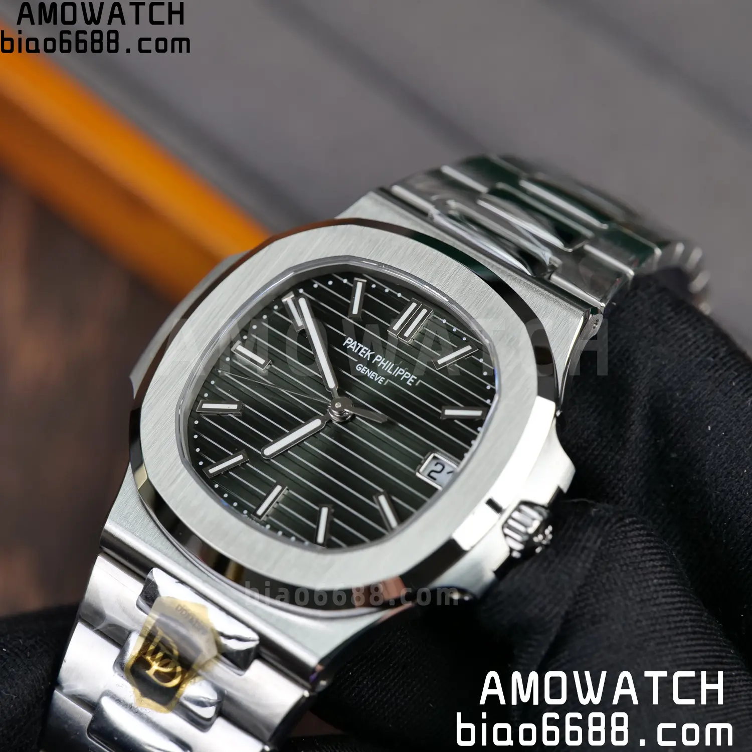 PP Nautilus 5711 DDF 1:1 Best Edition Blue Dial on SS Bracelet DPB330 Super Clone V2 89 c1921193b16c587 阿默表行AmoWatch