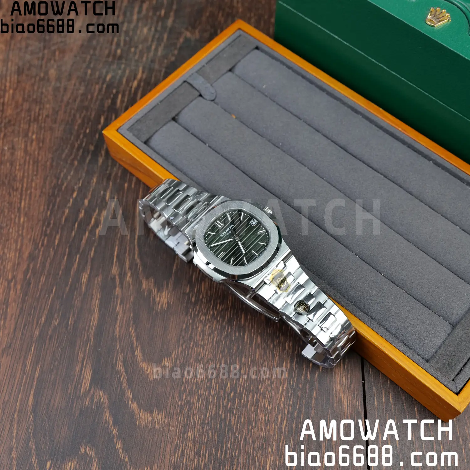 PP Nautilus 5711 DDF 1:1 Best Edition Blue Dial on SS Bracelet DPB330 Super Clone V2 74 c2134c62791e410 阿默表行AmoWatch