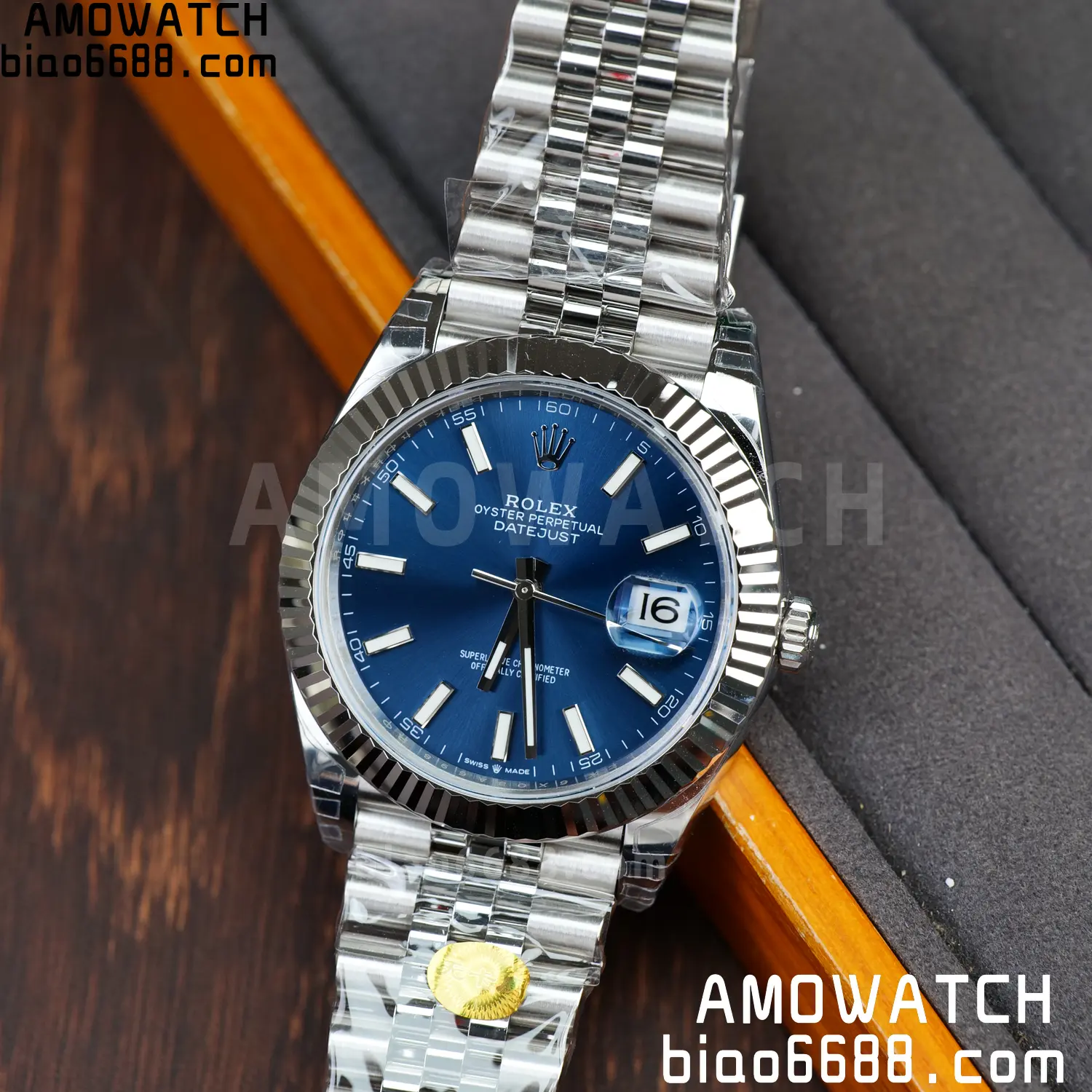 ROLEX DateJust 41mm SS 126334 VSF 1:1 Best Edition 904L Steel Blue Stick Dial on Jubilee Bracelet V2s (Free Sprung) 77 c2b463002d5b670 AMO Watch