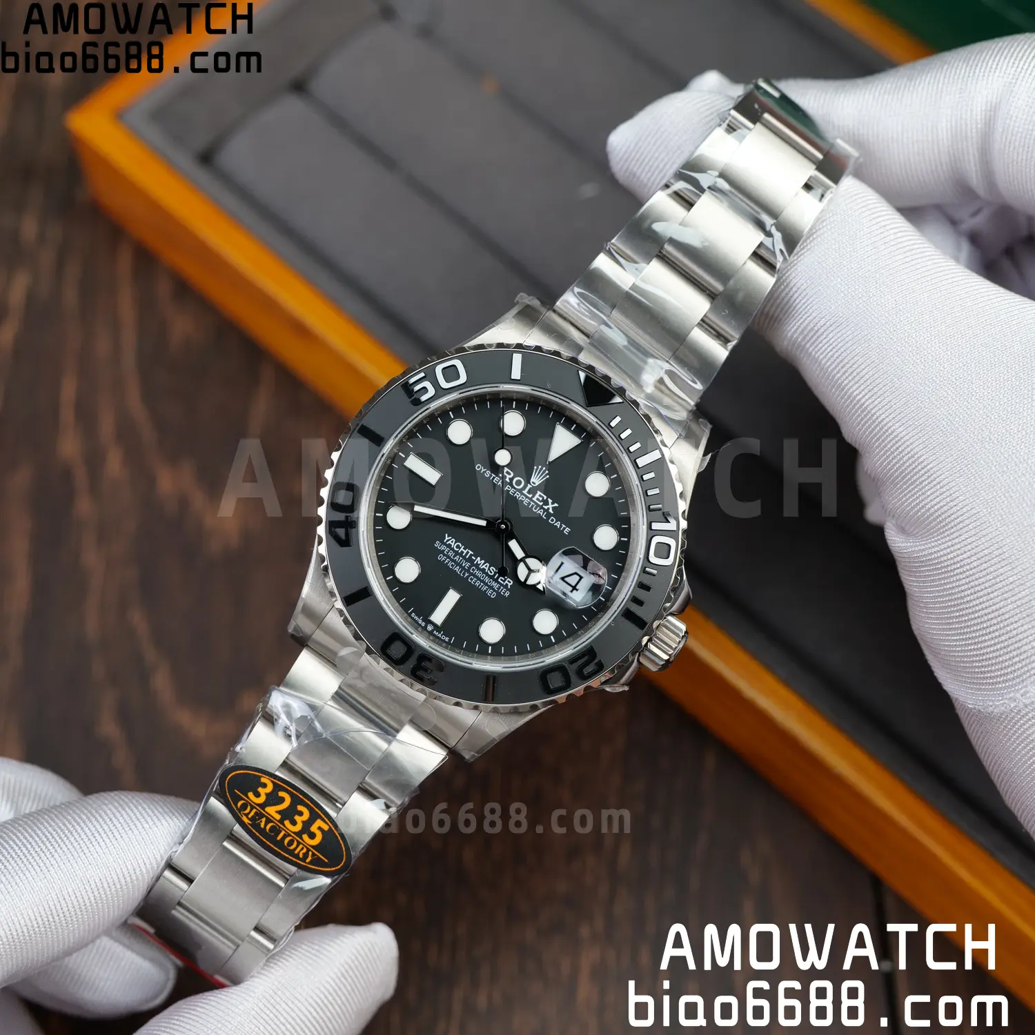 Rolex Yacht-Master 226627 Titanium QF 1:1 Best Edition Black Dial on Titanium Bracelet 3235 30 c7b25c539817e29 阿默表行AmoWatch