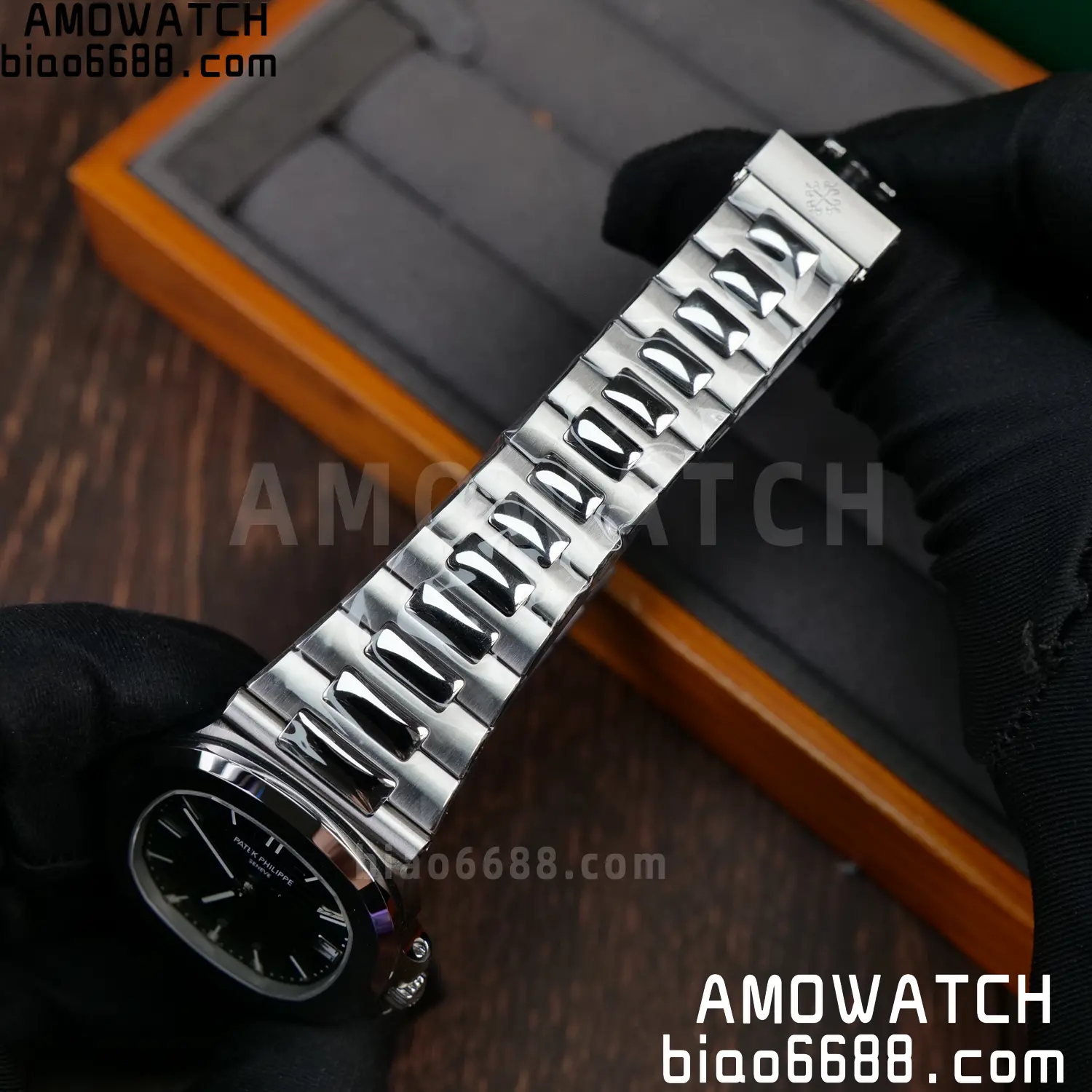 PP Nautilus 5711 DDF 1:1 Best Edition Blue Dial on SS Bracelet DPB330 Super Clone V2 79 c7da4887576ad6c 阿默表行AmoWatch
