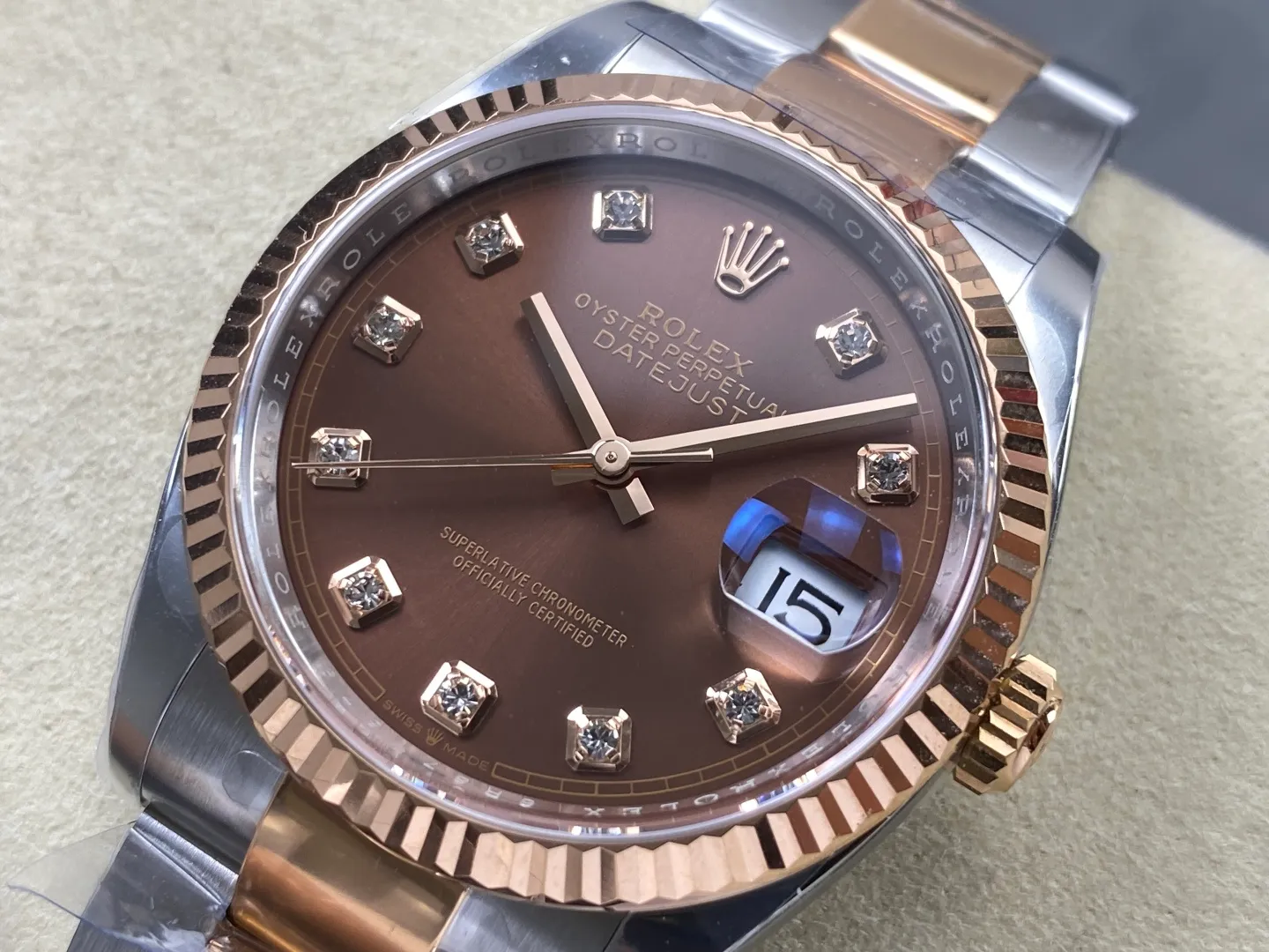 Rolex DateJust 41 126331 RWF 1:1 Best Edition Brown Ddiamond Dial on Oyster Bracelet JH3235 (Free Sprung) 32 c84cbca67b7c165 阿默表行AmoWatch