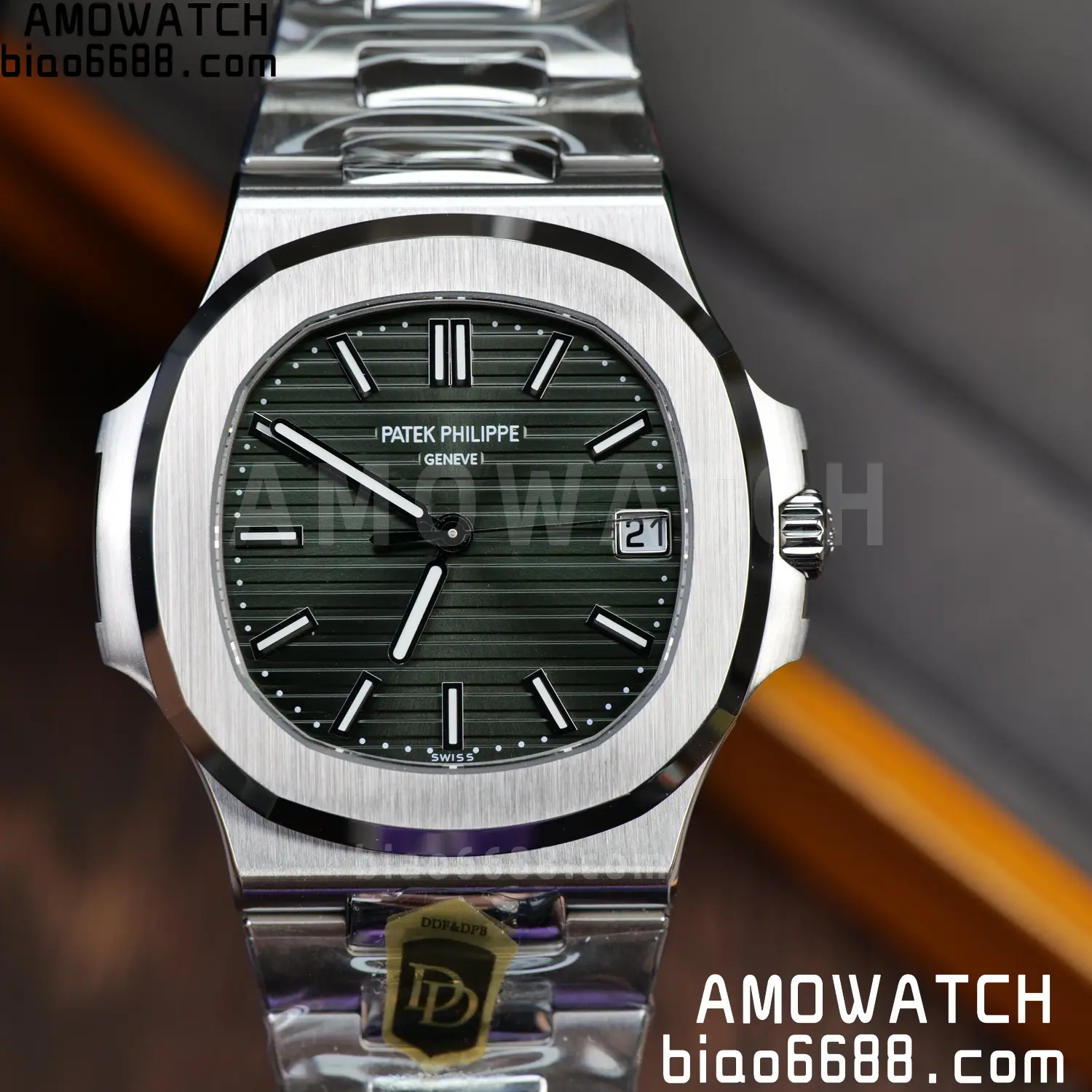 PP Nautilus 5711 DDF 1:1 Best Edition Blue Dial on SS Bracelet DPB330 Super Clone V2 82 cb1e97ebd59ddf9 阿默表行AmoWatch