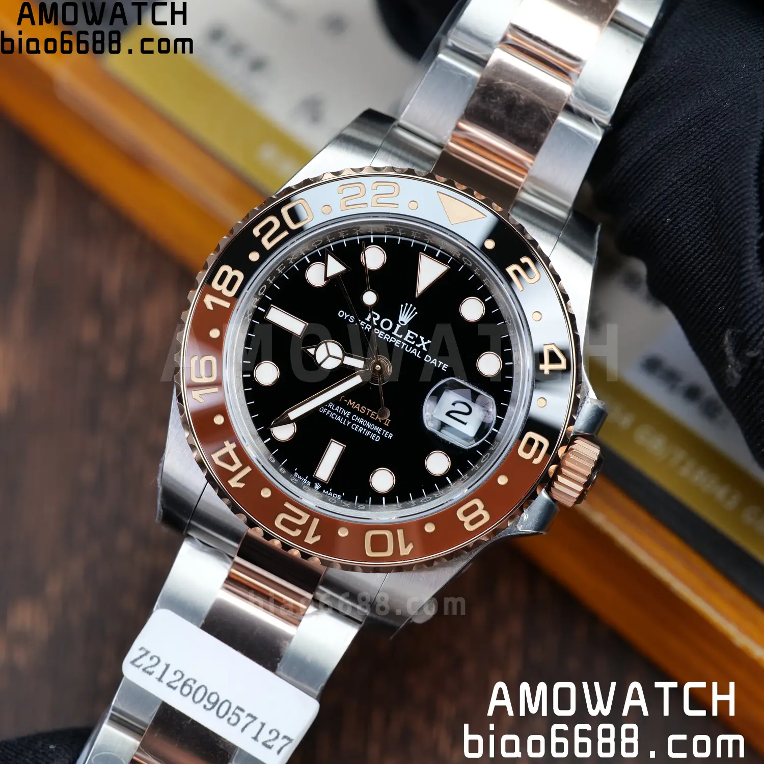 Custom Made Rolex GMT-Master II 126711 CHNR VSF 75 d323d1931b9ee32 AMO Watch