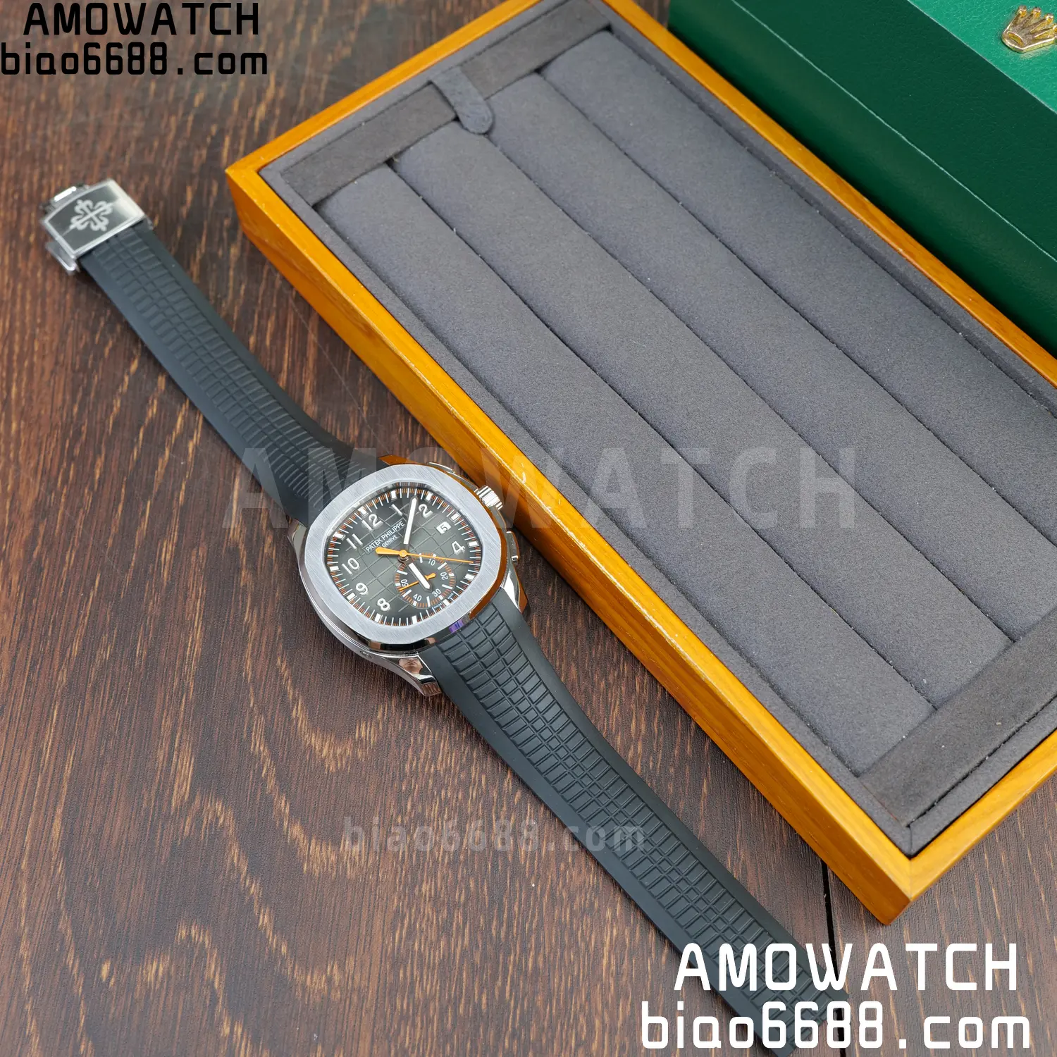 PP Aquanaut 5968 SS DDF 1:1 Best Edition Gray Dial on Black Rubber Strap A520 61 d4ddeb19a051f40 AMO Watch