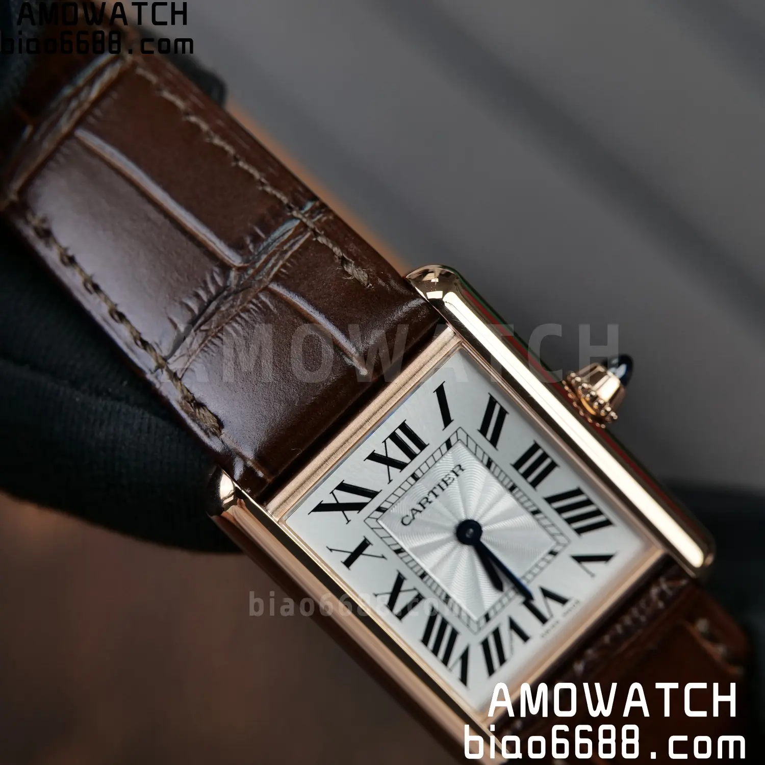 CARTIER Tank Must RG WGTA0011 25.5mm F1 Facftory 1:1 Best Edition White Dial on Brown Leather Strap Ronda 70 d51b94228abd4c9 AMO Watch