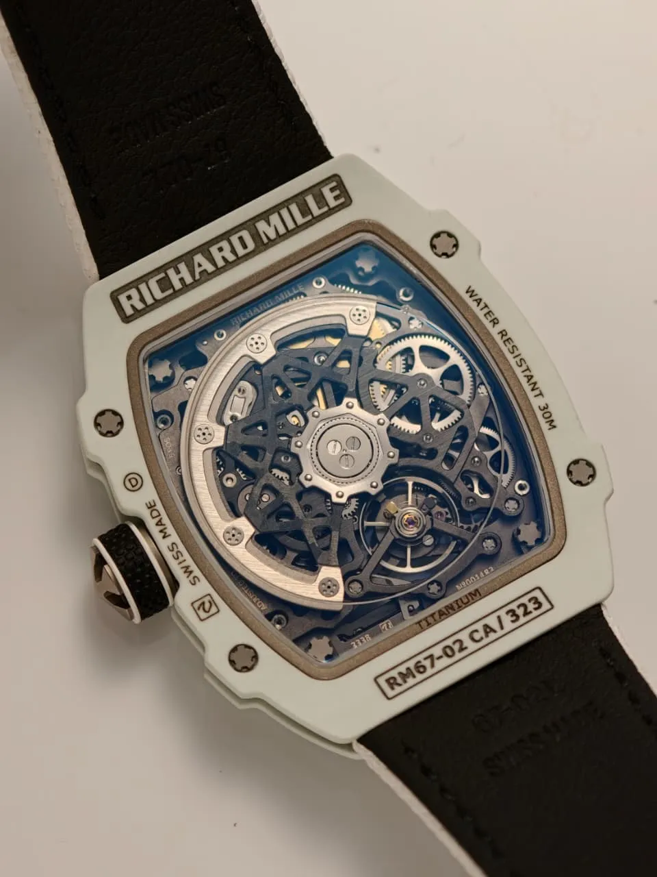 RICHARD MILLE RM67-02 White NTPT RICH Factory 1:1 UAE Skeleton Dial CRMA7 Super Clone 25 d5a830b6dcfe84f AMO Watch